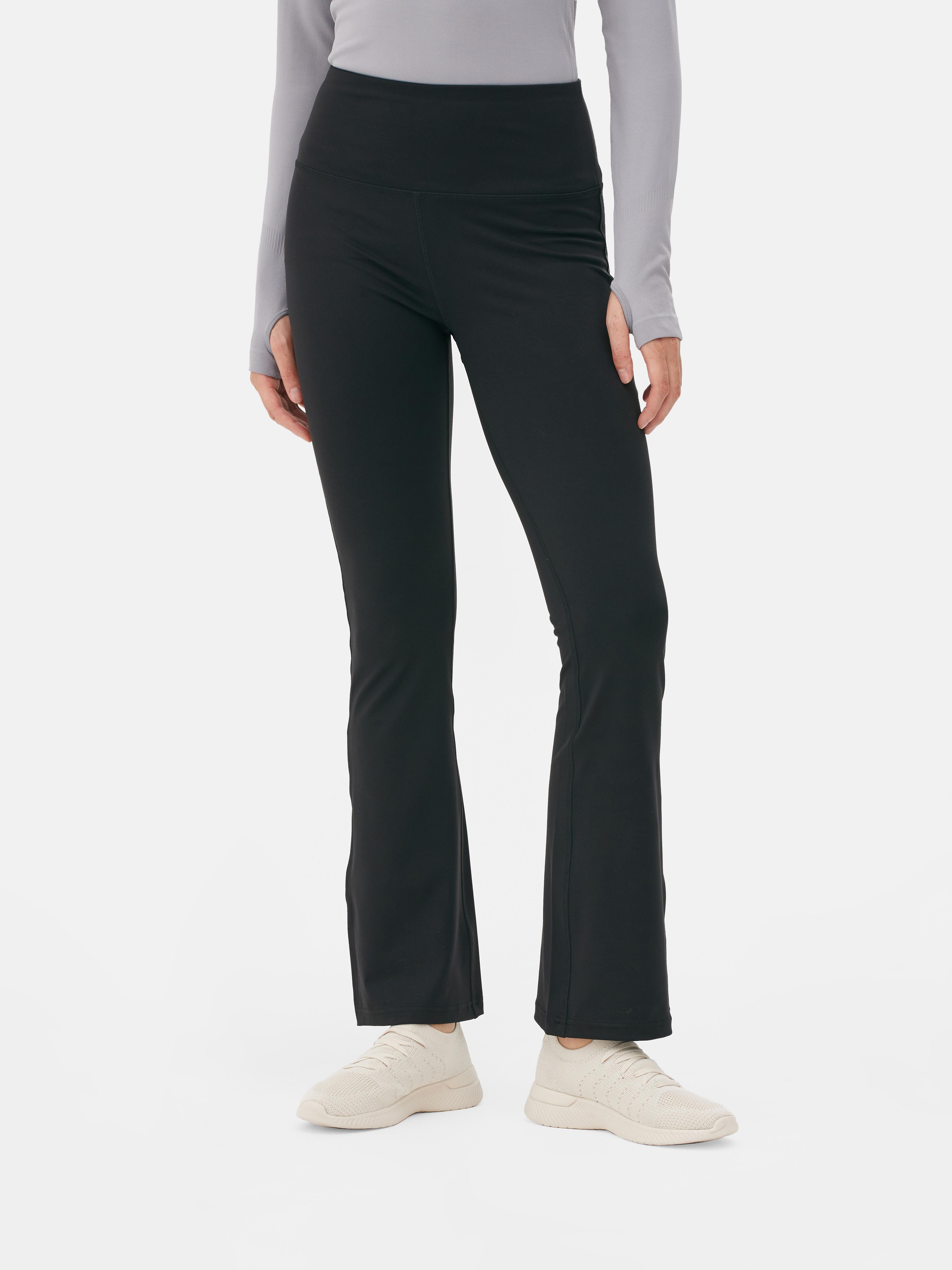 Womens Black Performance Flared Yoga Leggings Primark