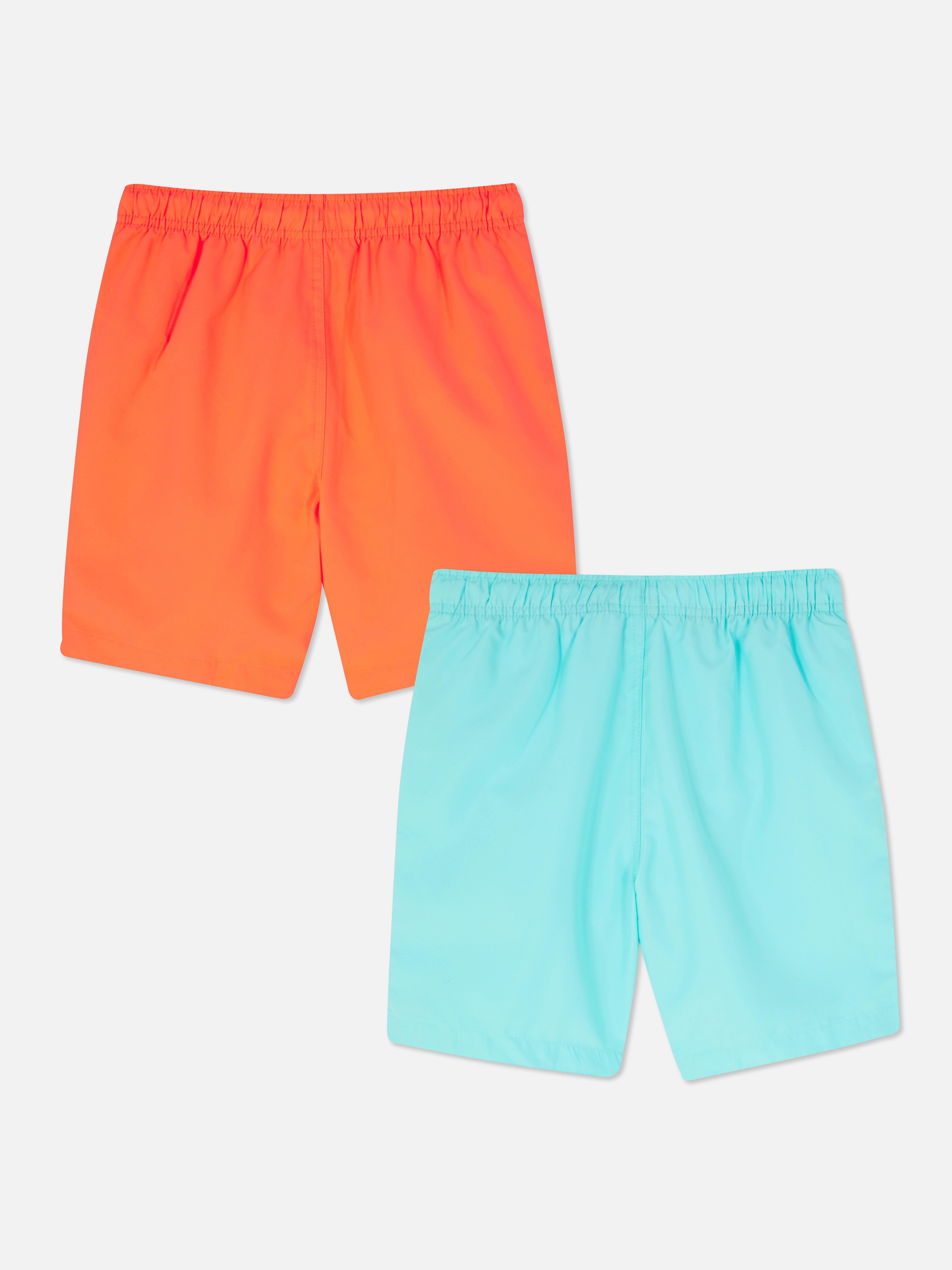 Boys Orange 2pk Swim Shorts Primark