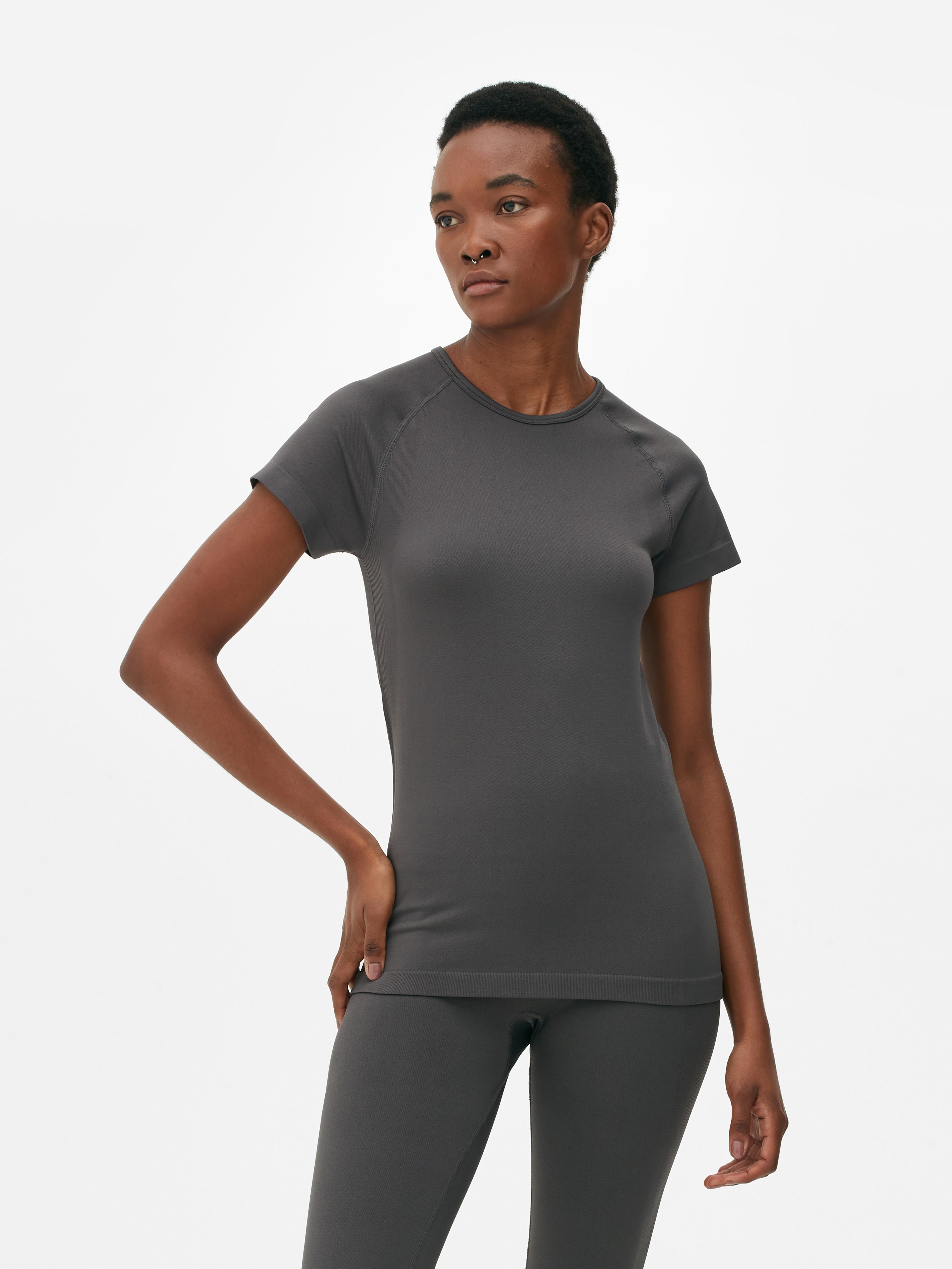 Womens Dark Grey Active Performance Tshirt Primark