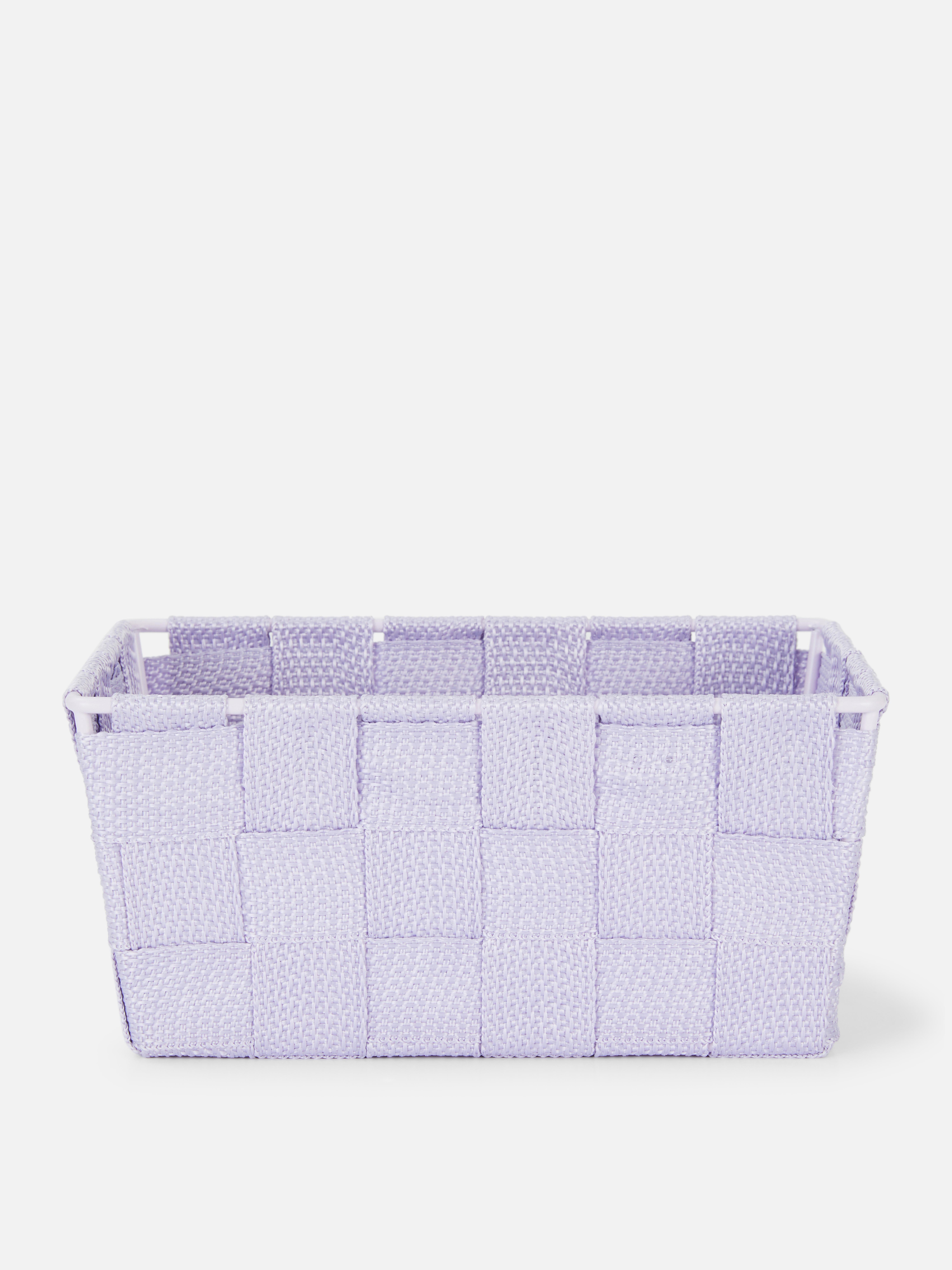 Lilac Mini Woven Basket Primark