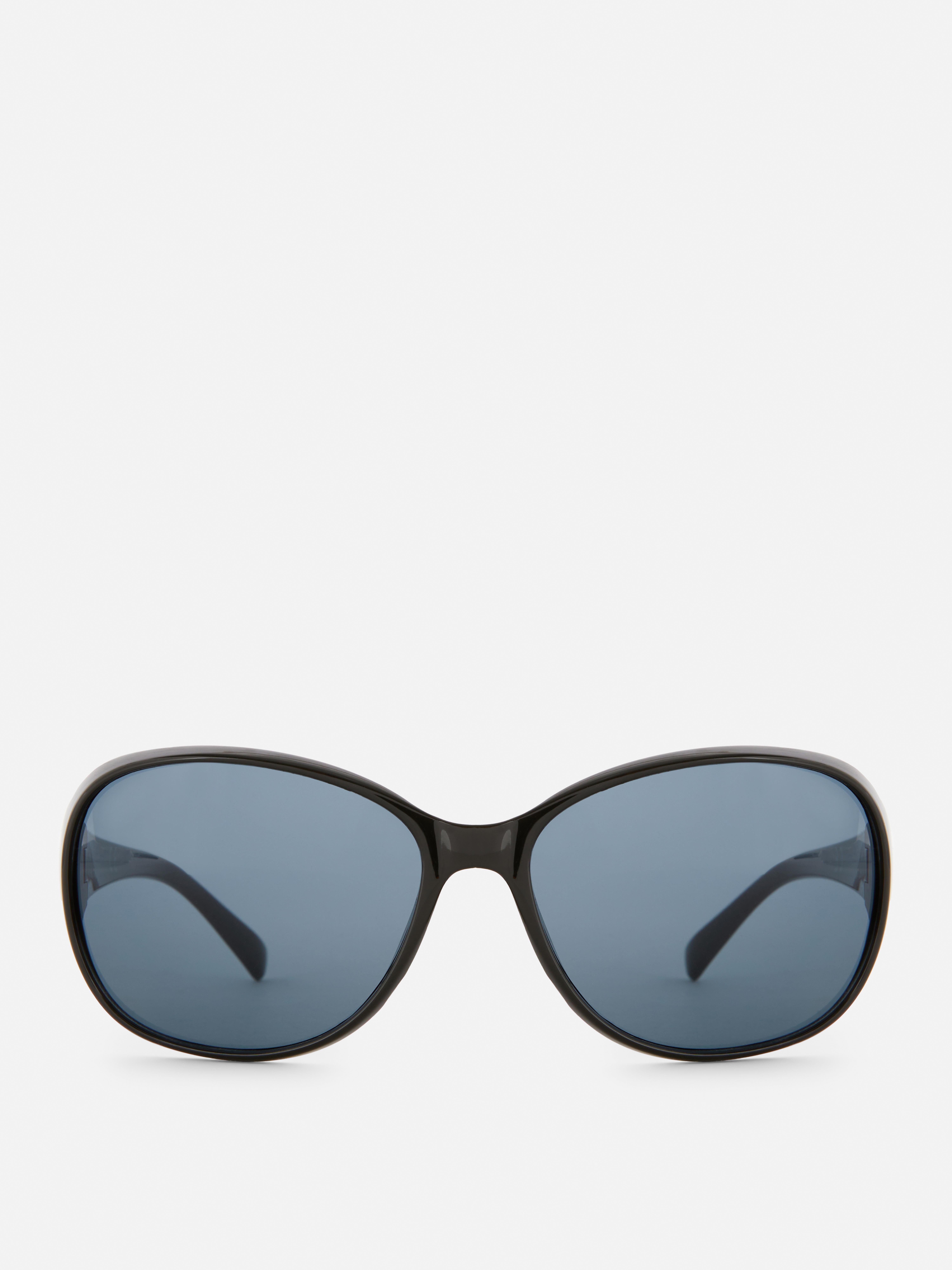 Womens Black Gradient Lens Oval Sunglasses Primark