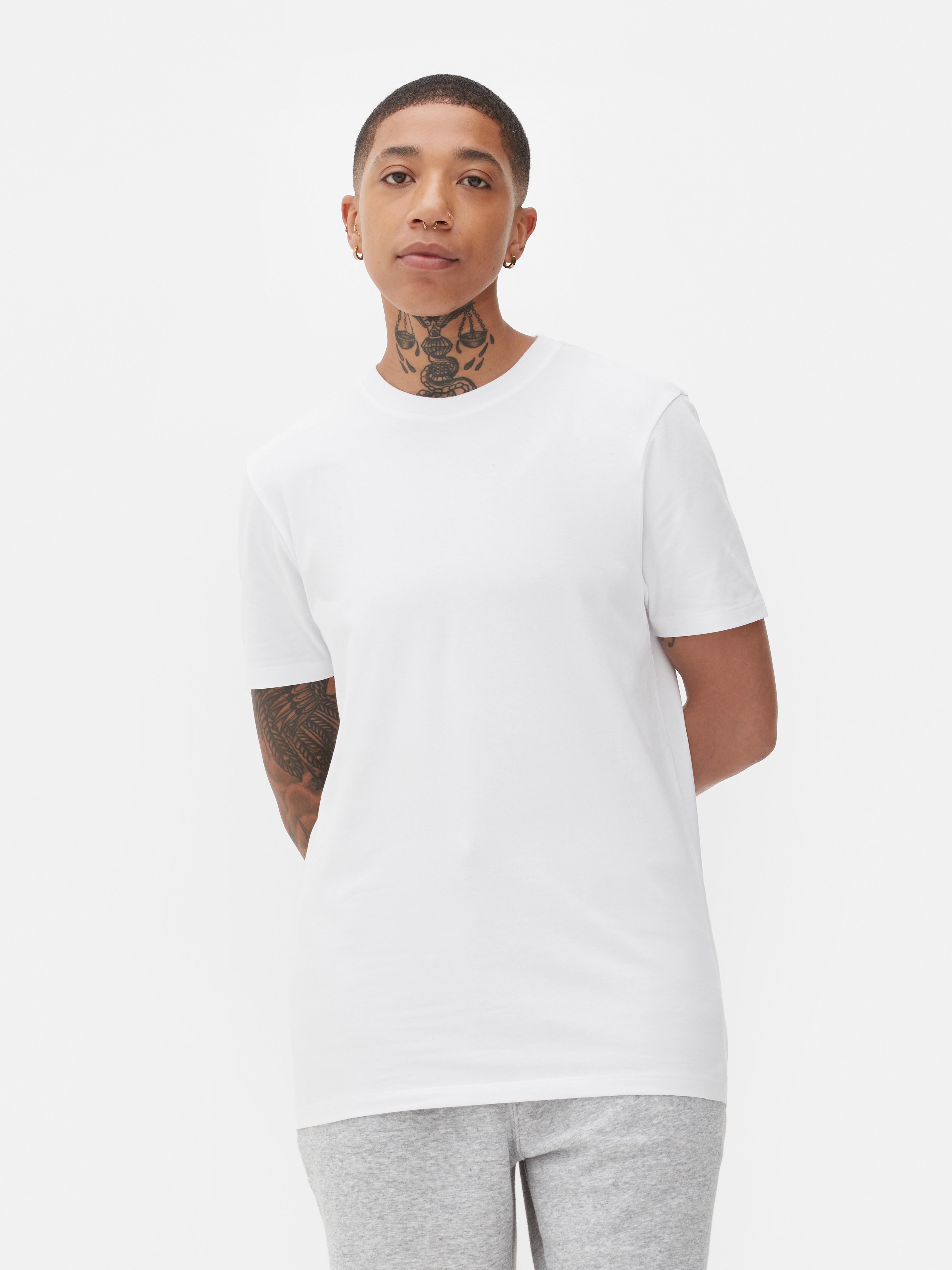 Mens White Regular Fit Crew Neck Tshirt Primark
