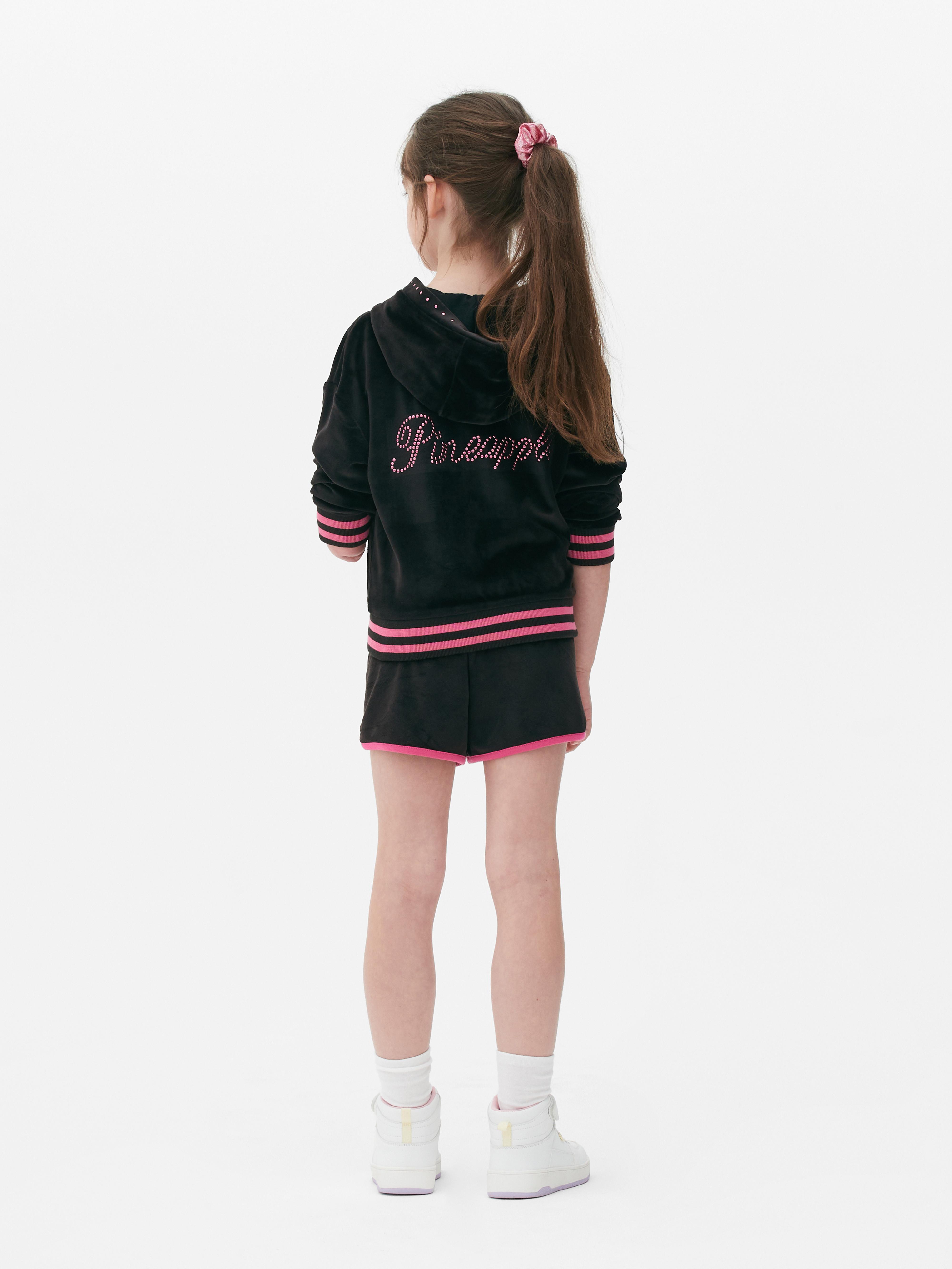 Girls Black Pineapple Dance Studios Cropped Hoodie Primark