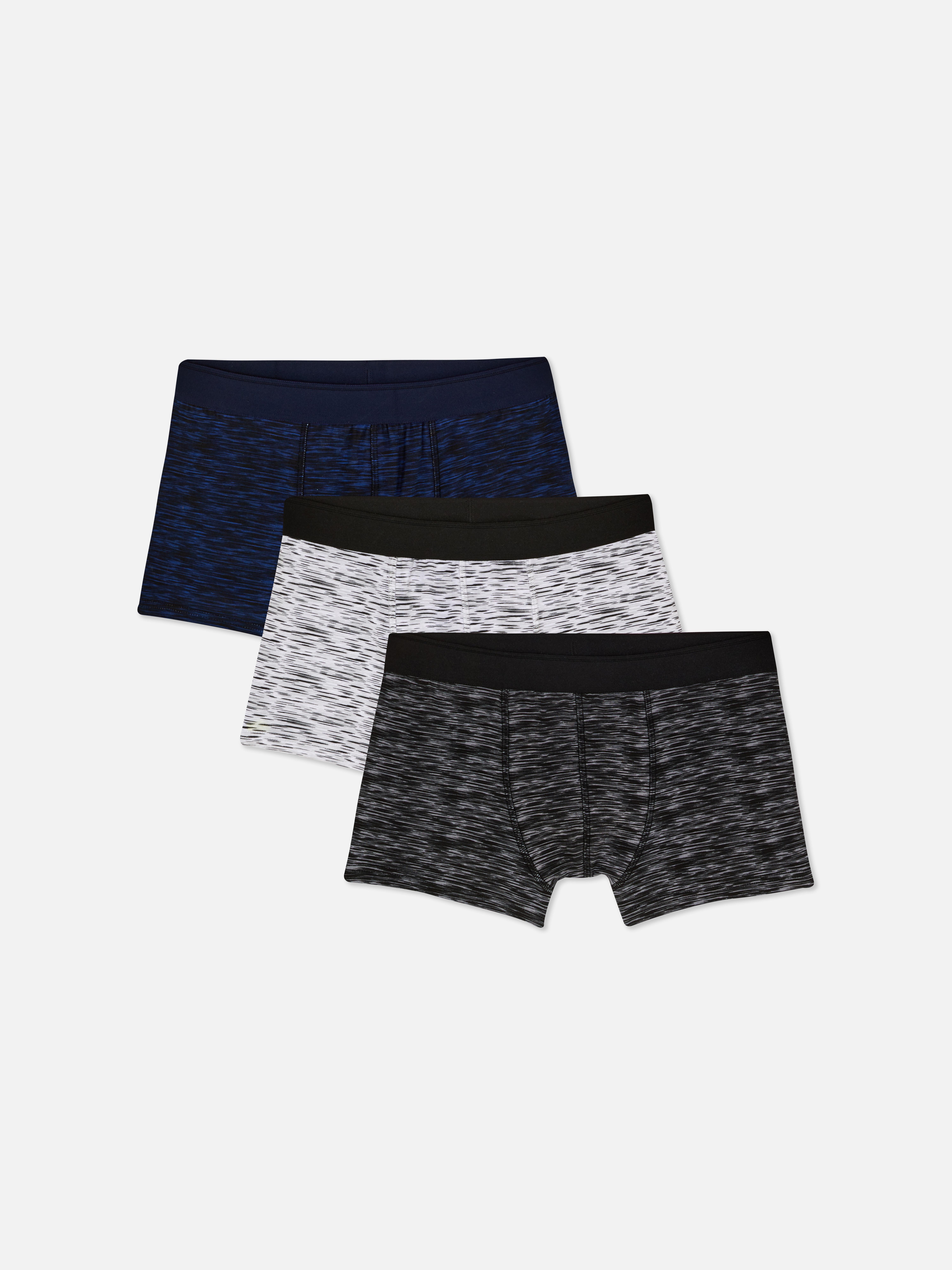 Men's Gray 3Pack Space Dye Boxer Briefs Primark