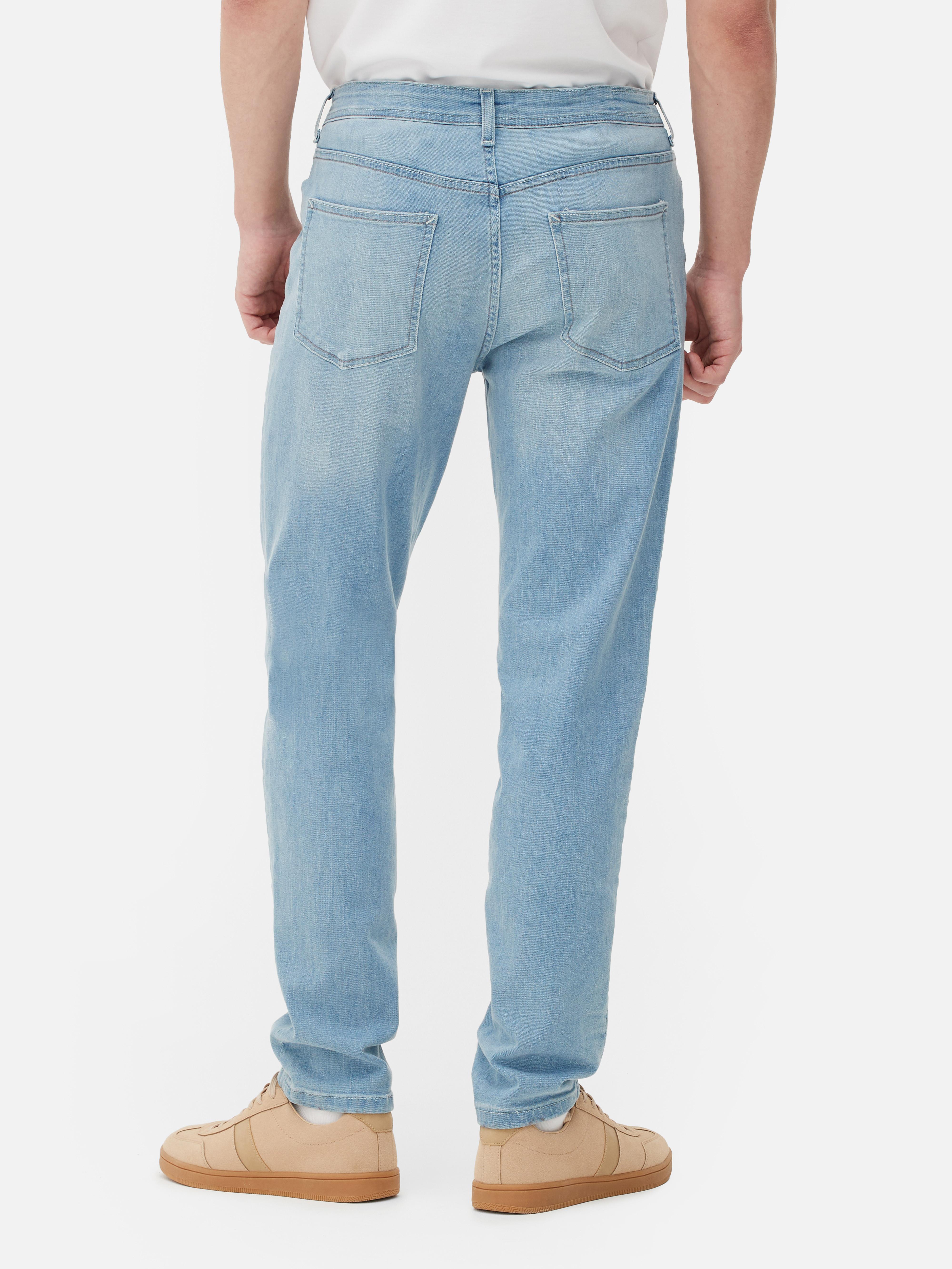 Mens Light Blue Stretch Slim Jeans Primark