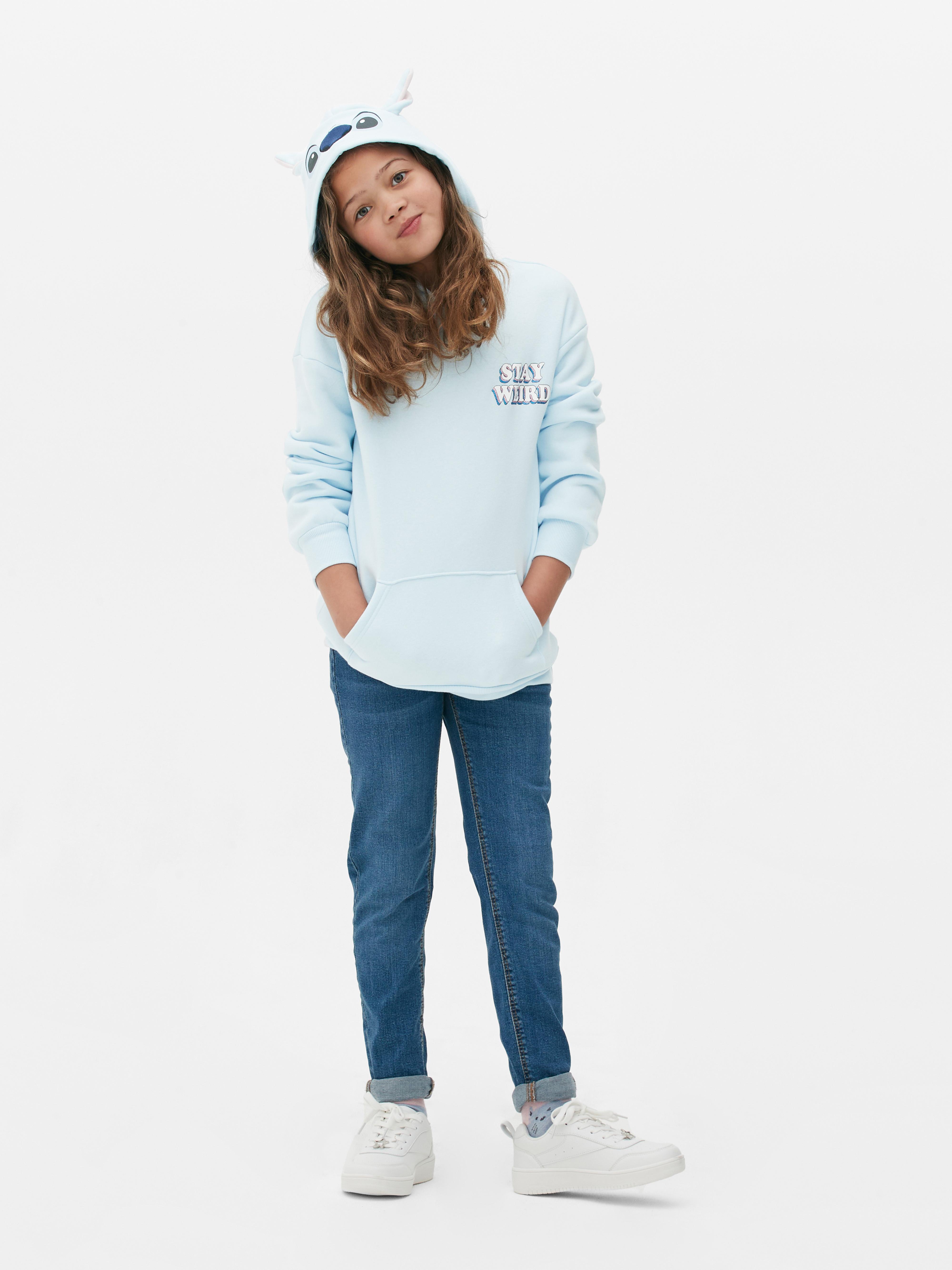 Girls Blue Disney’s Lilo & Stitch Printed Hoodie Primark