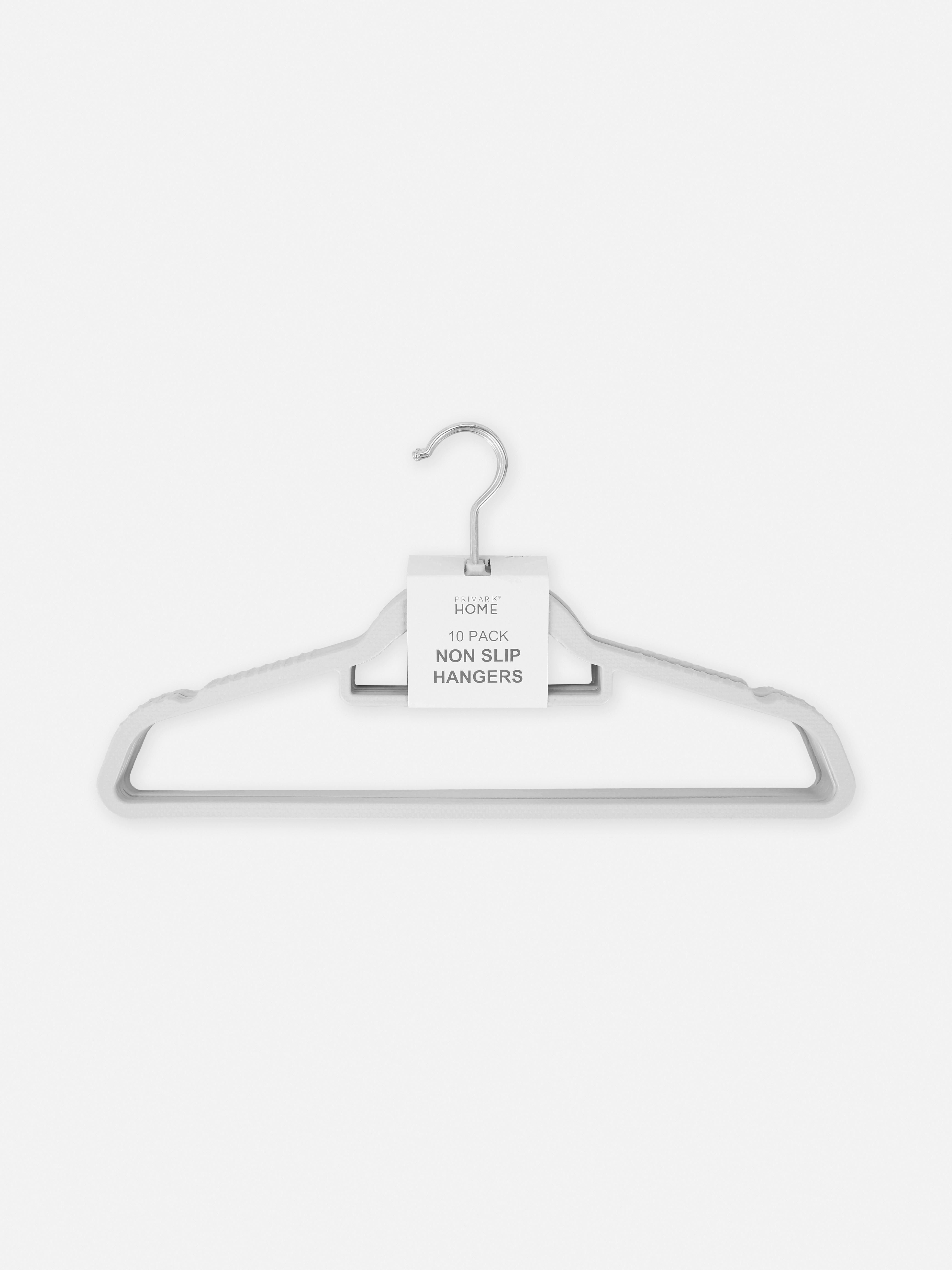 Grey 10pk Clothes Hangers Primark