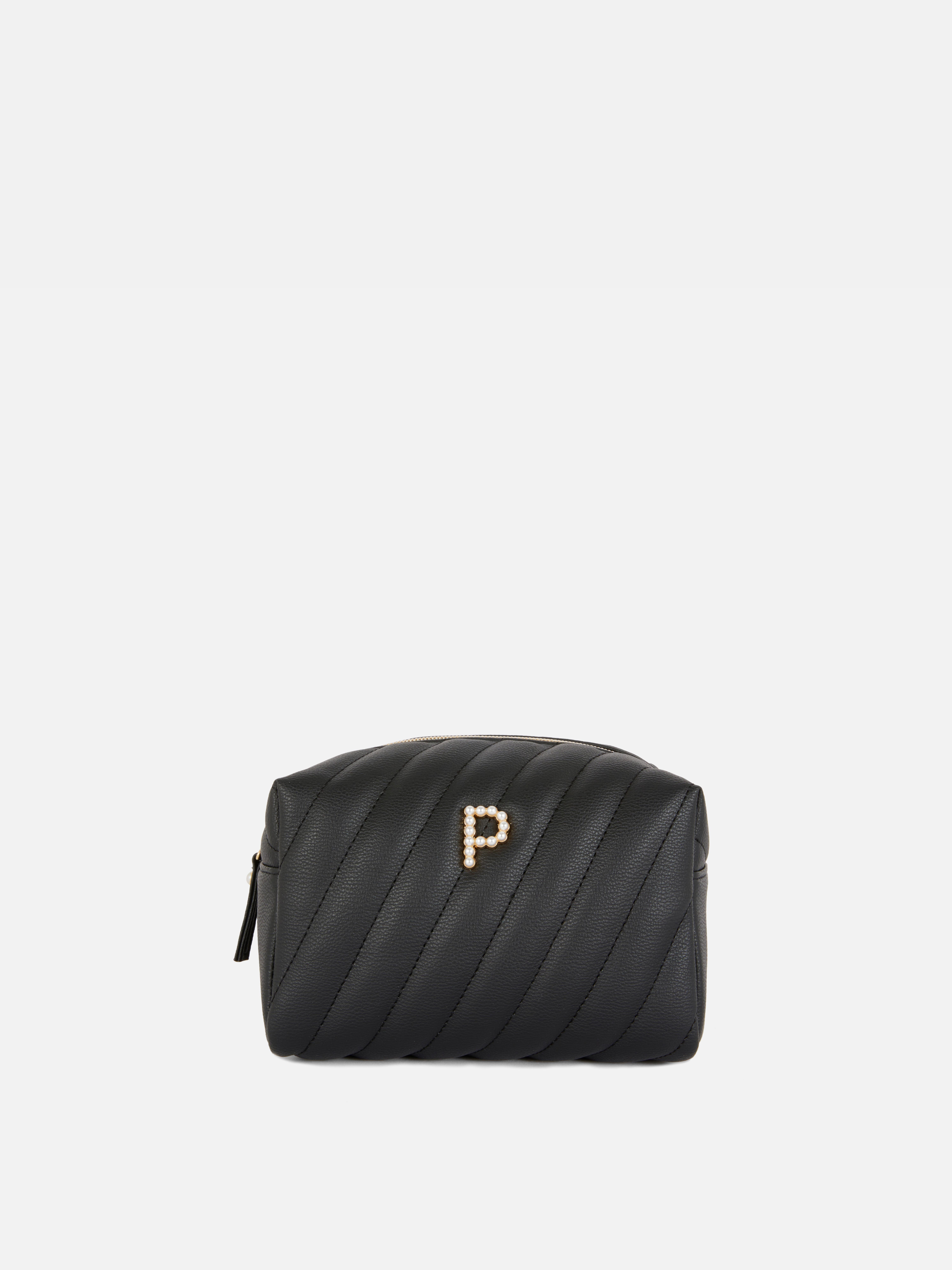 Peach Print Clear Square Makeup Bag Wishupon