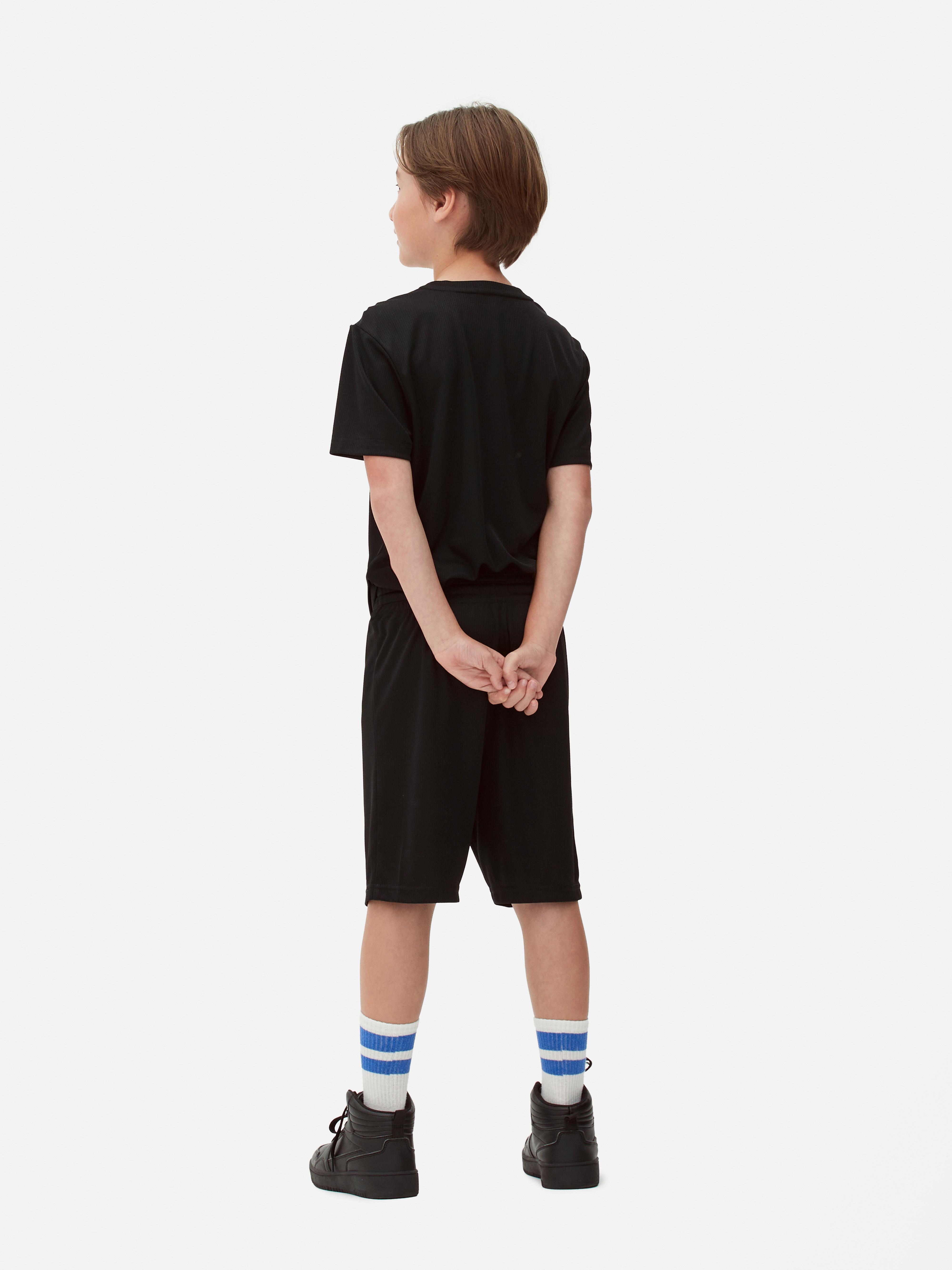 Boys Black Mesh Drawstring Shorts Primark