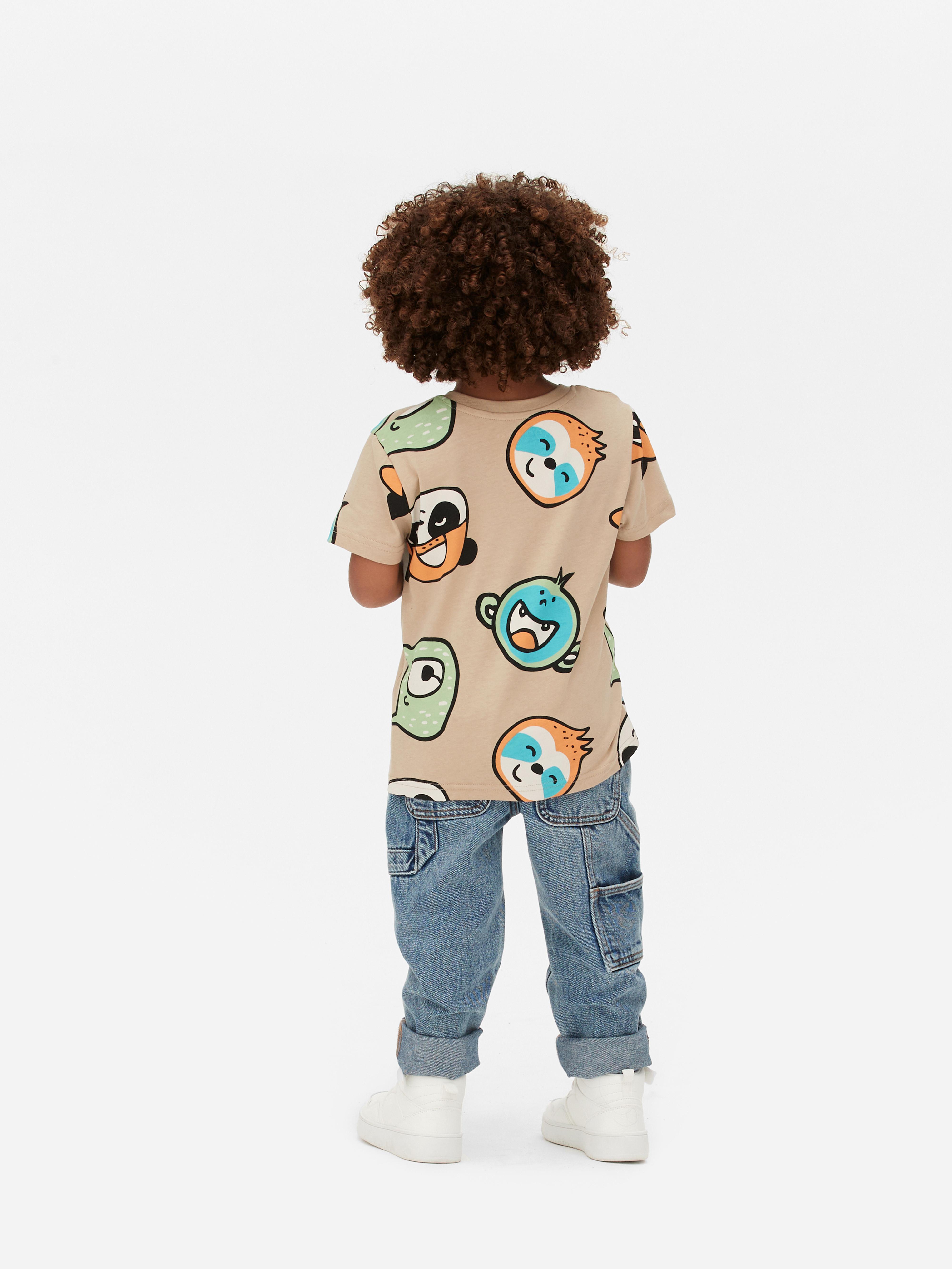 Boys Beige Printed TShirt Primark