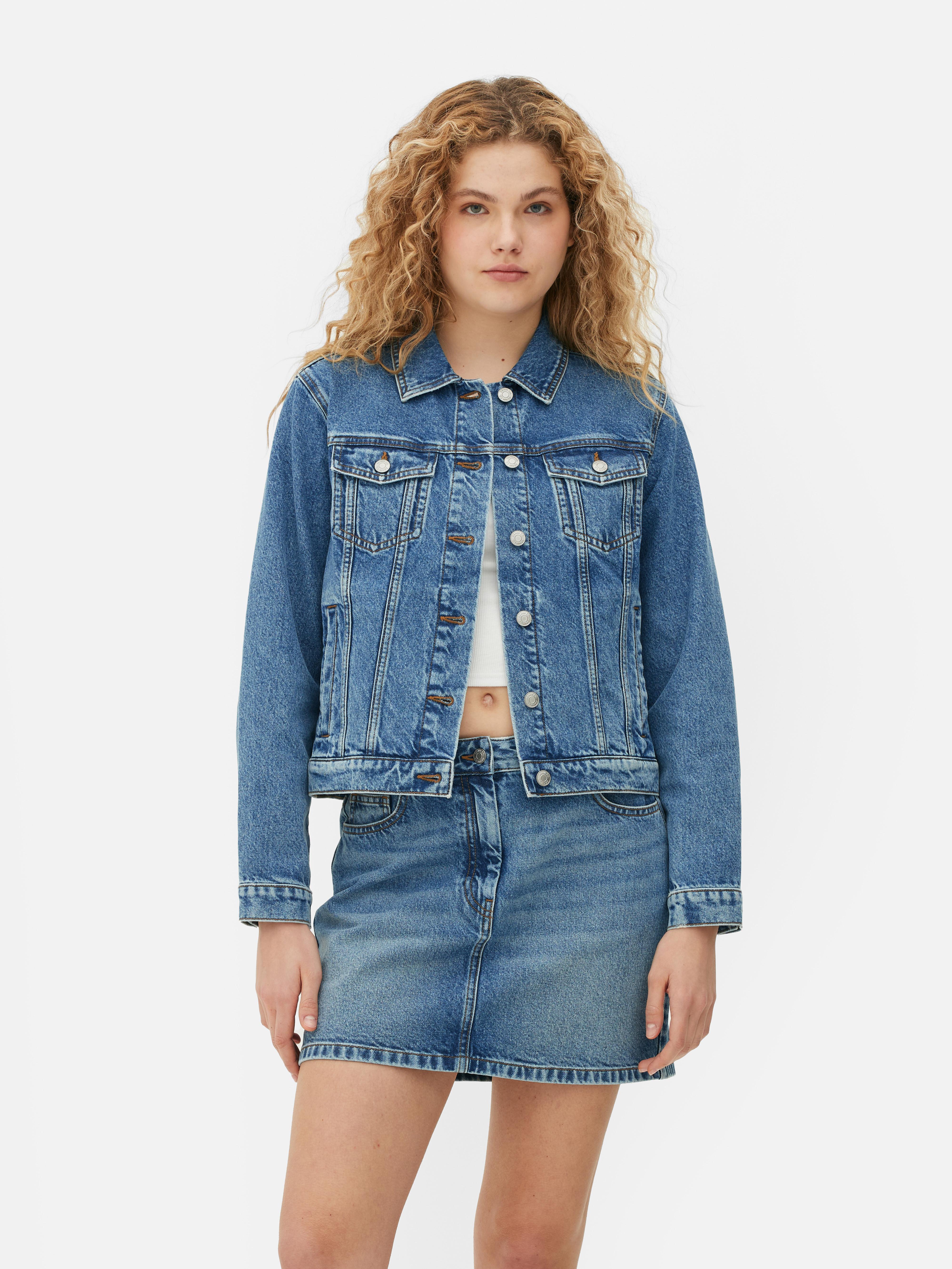 Women's Mid Blue Denim Jacket Primark