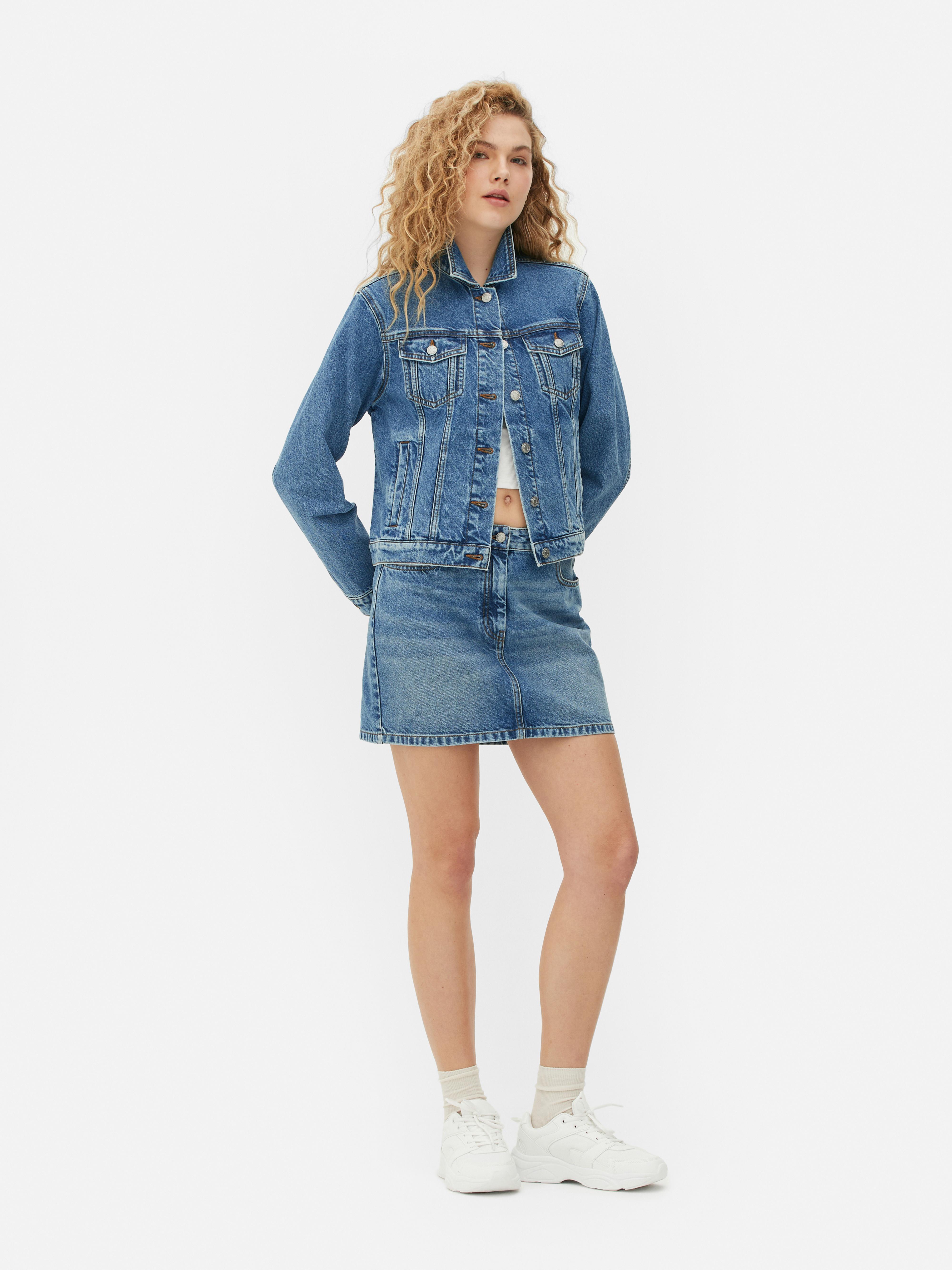 Women's Mid Blue Denim Jacket Primark
