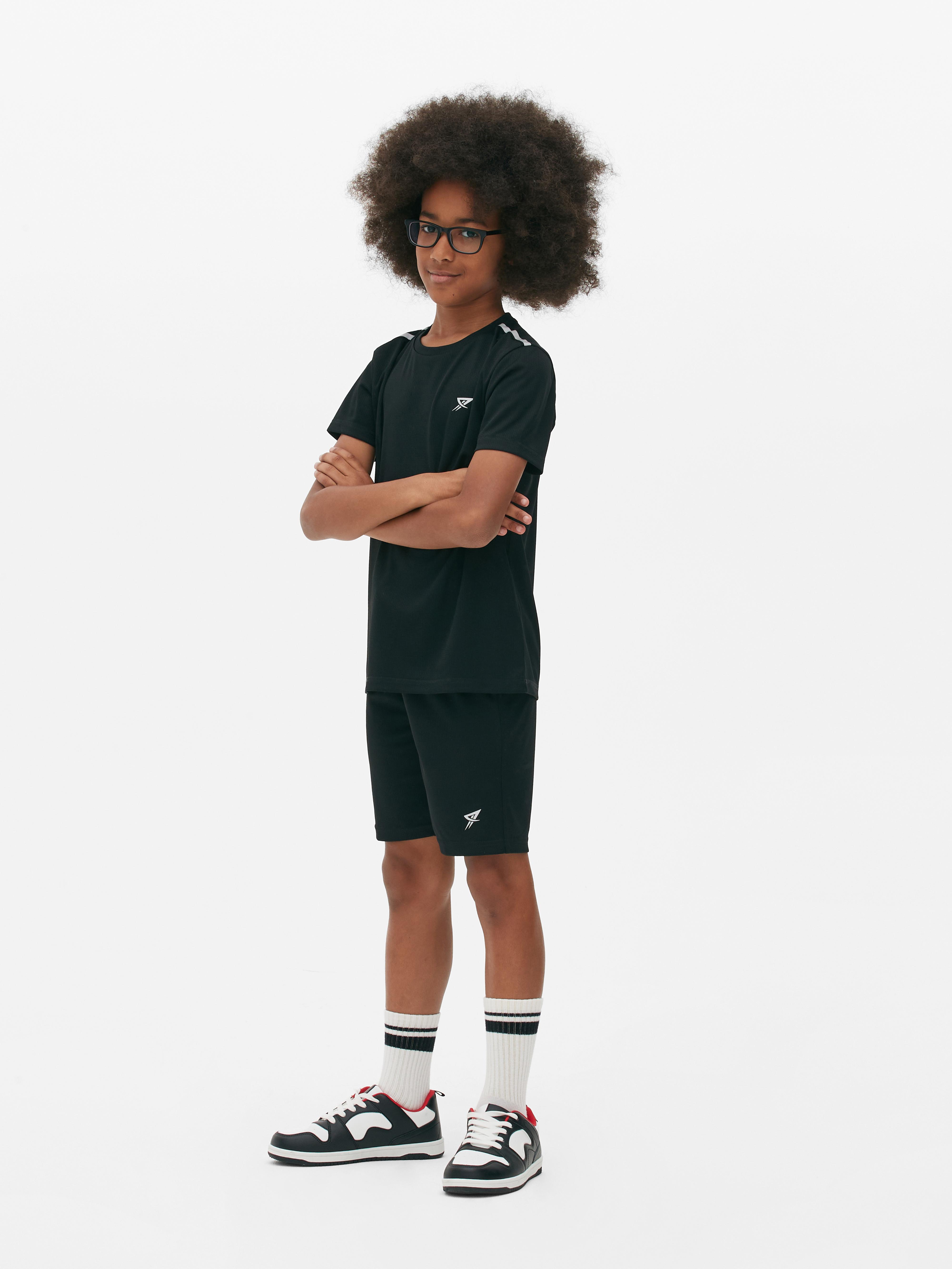 Boys Black Short Sleeve Active Tshirt Primark