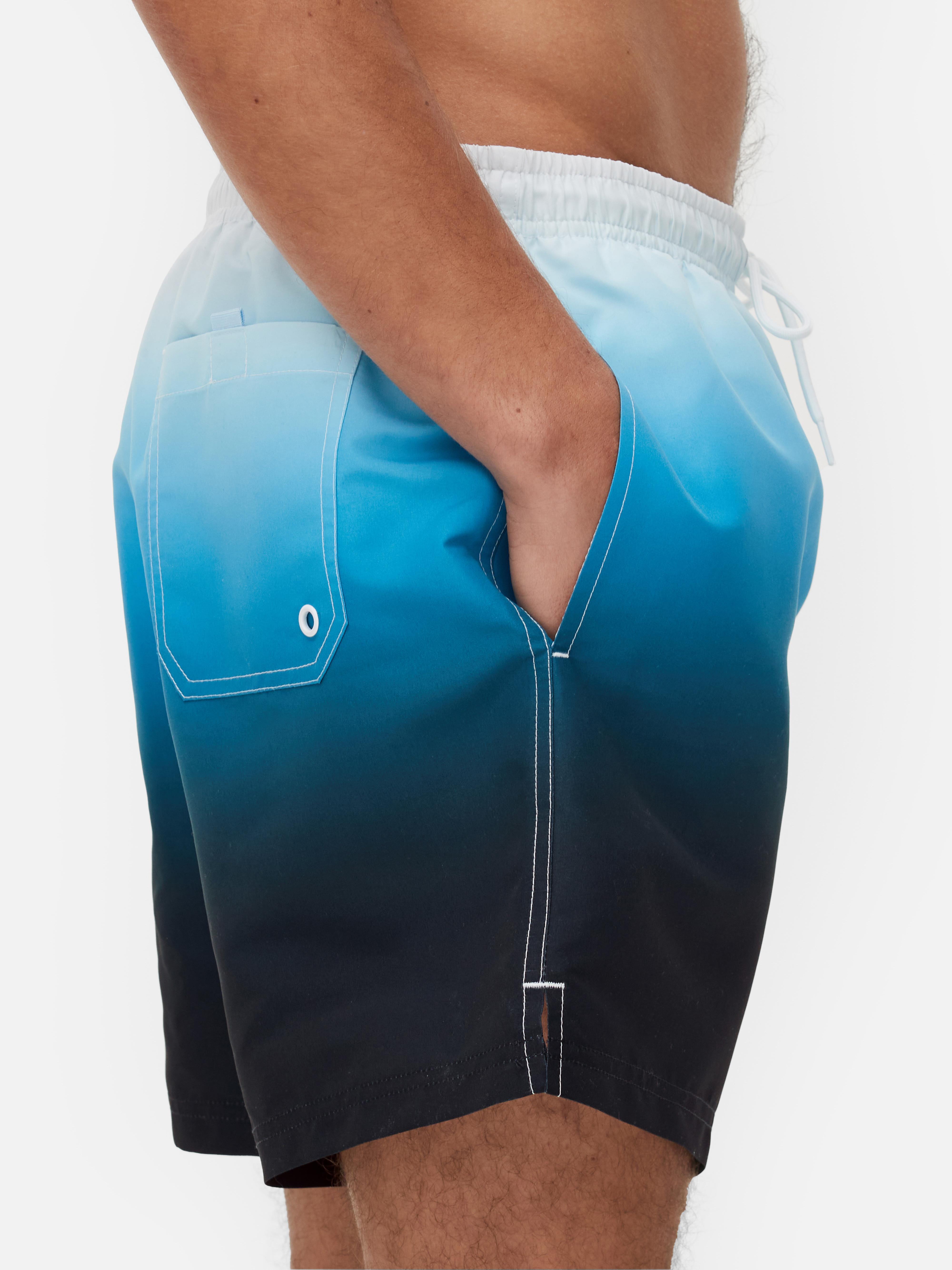 Men's Navy Ombré Swim Shorts Primark