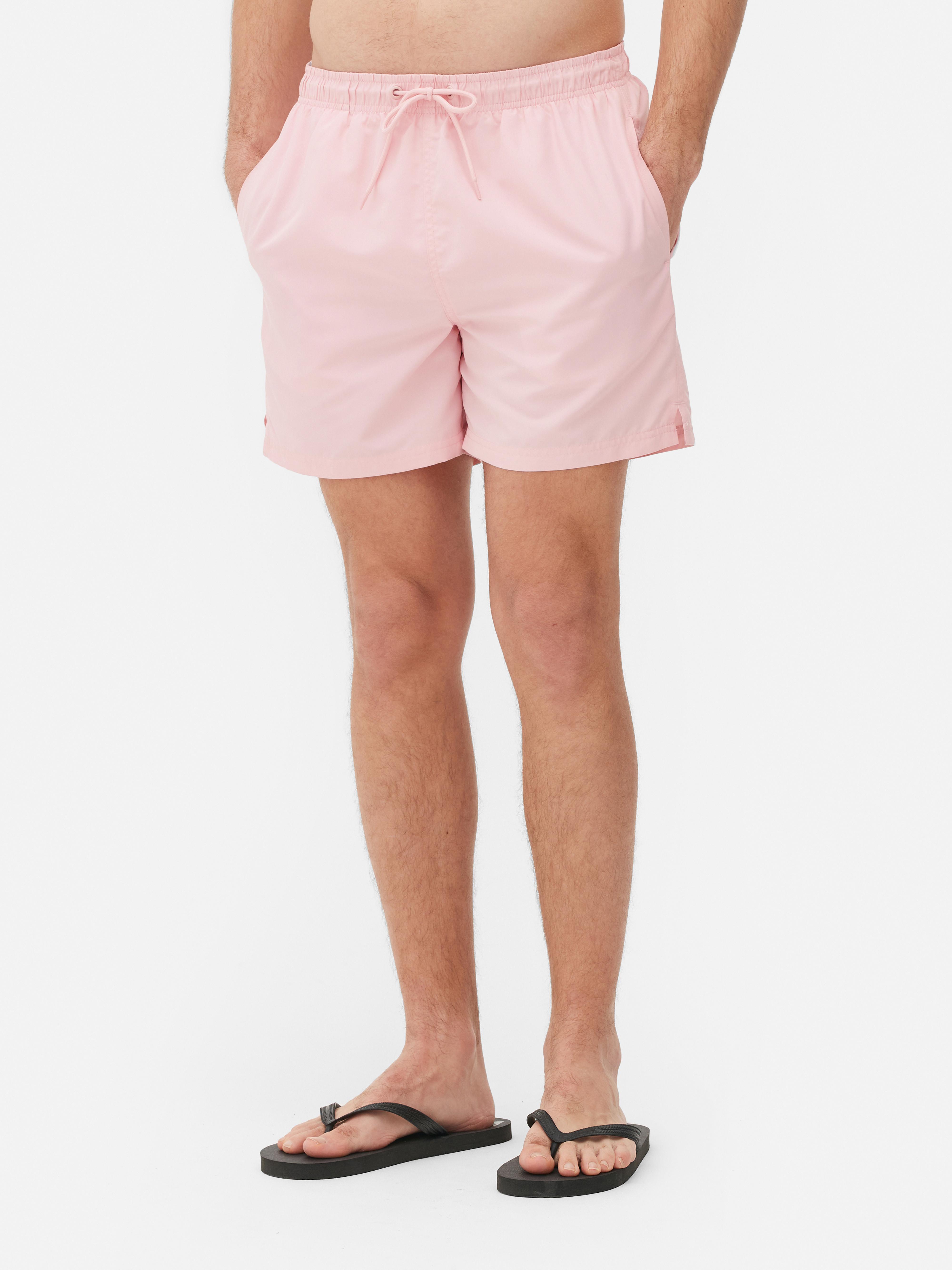 Mens Light Pink Essential Swim Shorts Primark