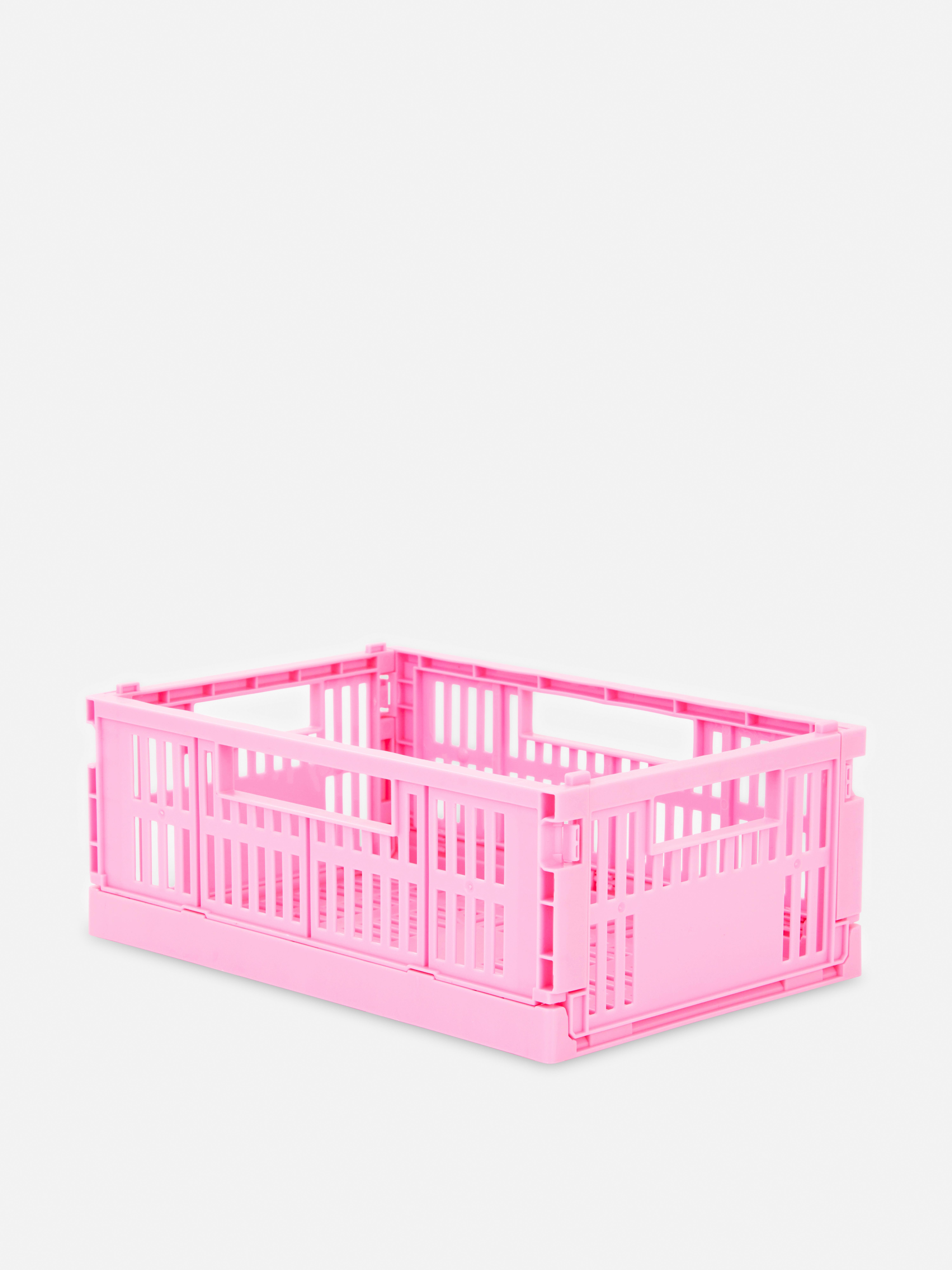 Light Pink Collapsible Storage Crate Primark