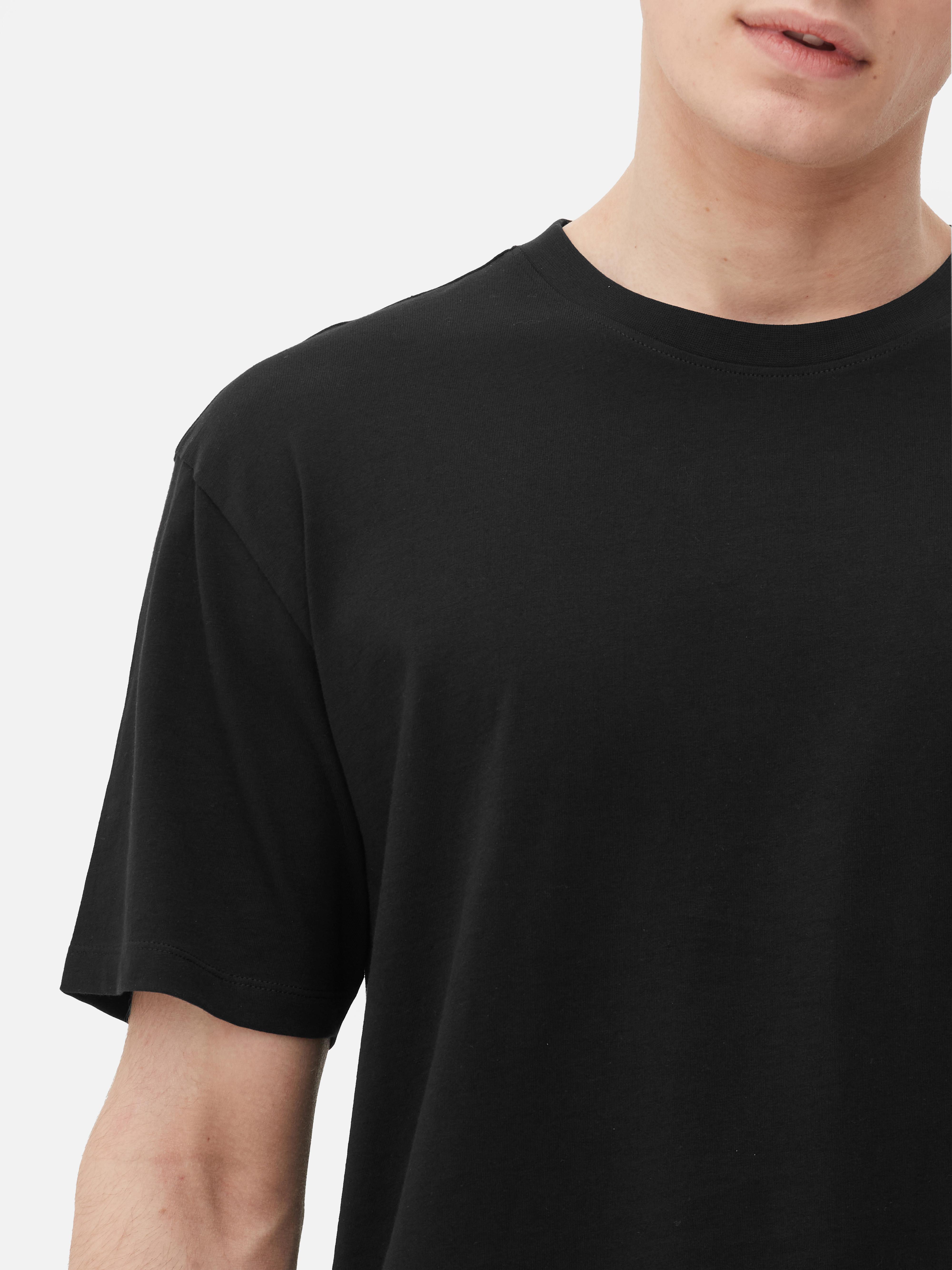 Mens Black Relaxed Fit Tshirt Primark