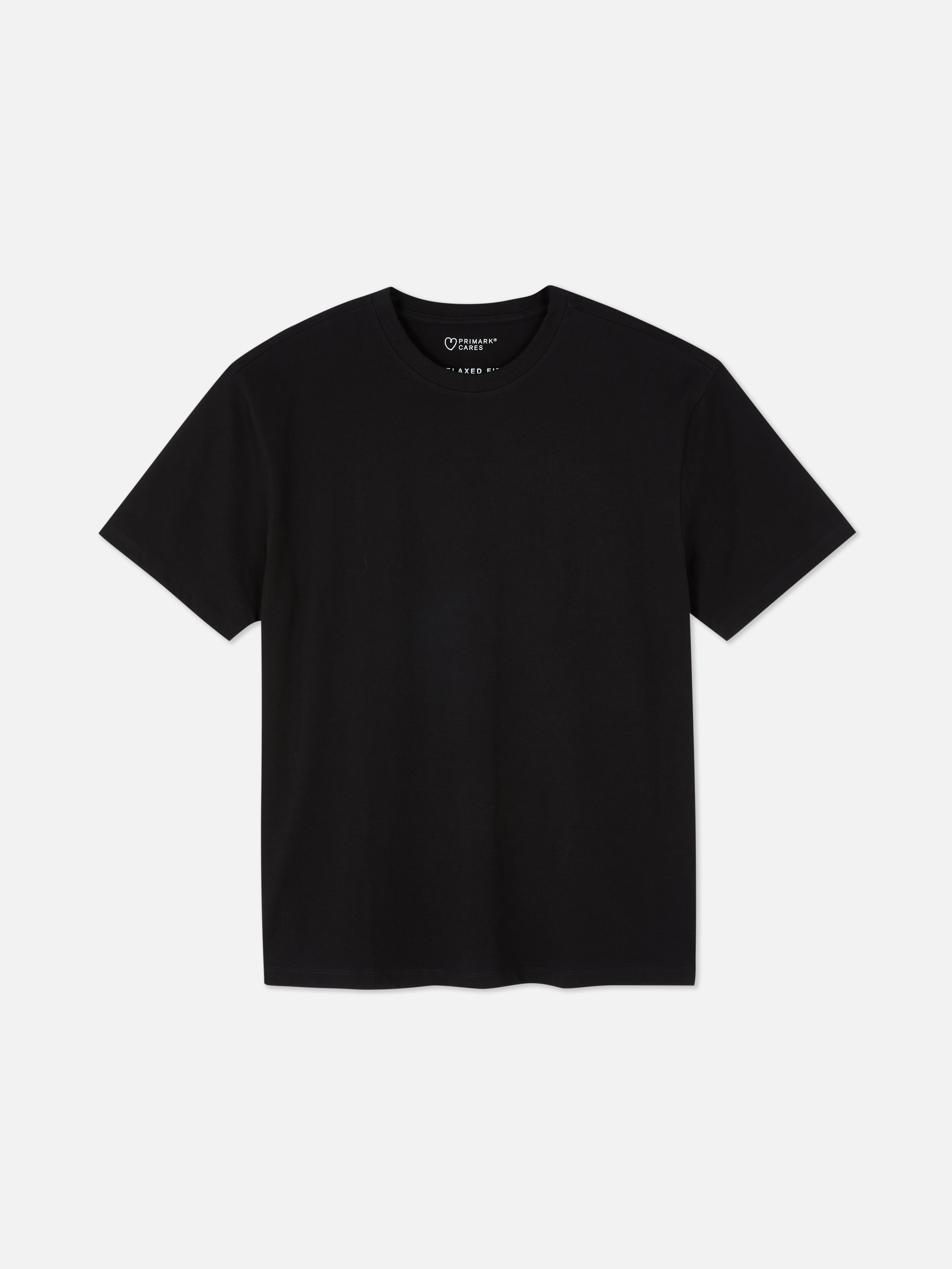 Mens Black Relaxed Fit Tshirt Primark