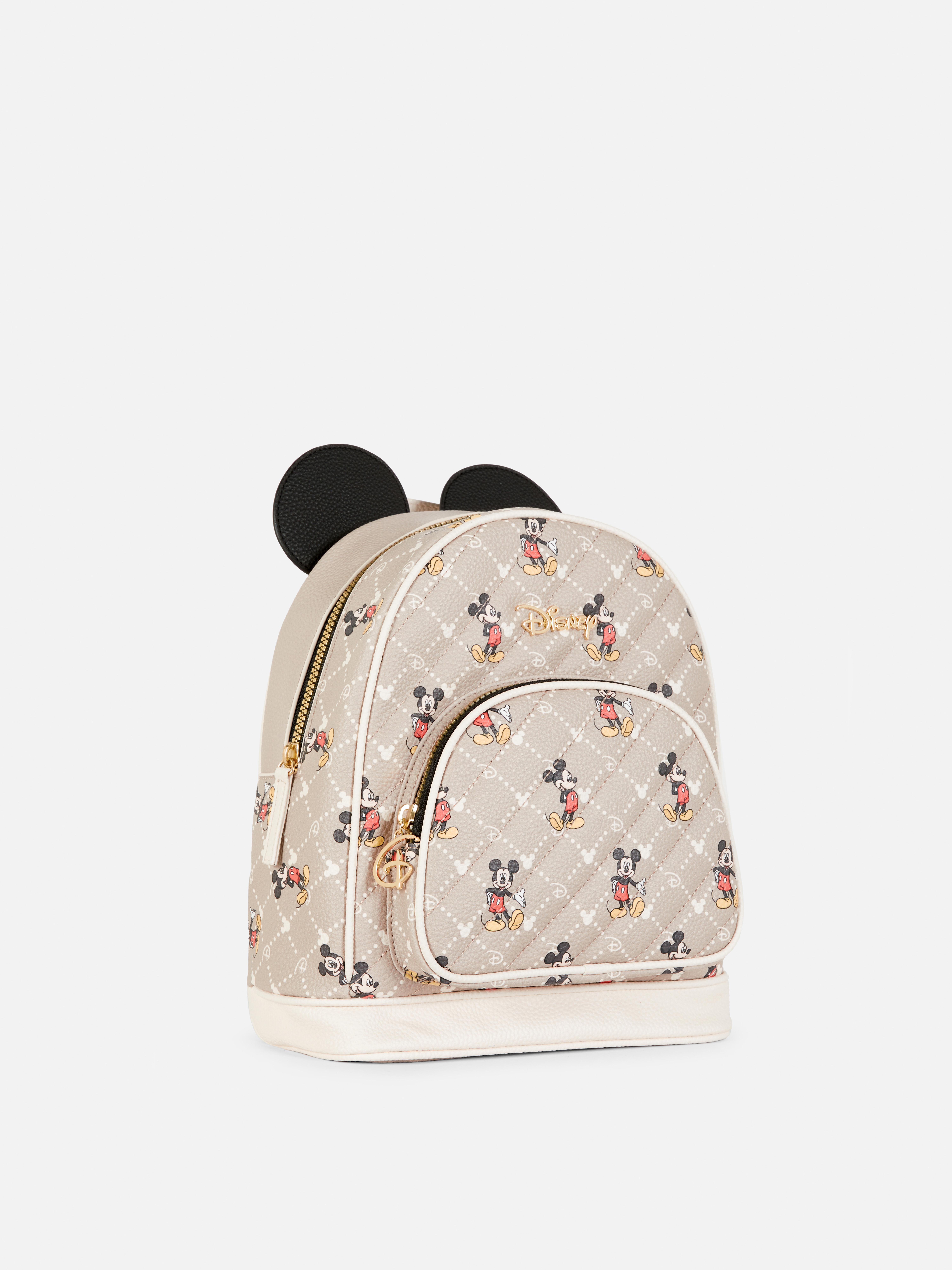 Womens Taupe Disney’s Mickey Mouse Monogram Backpack Primark