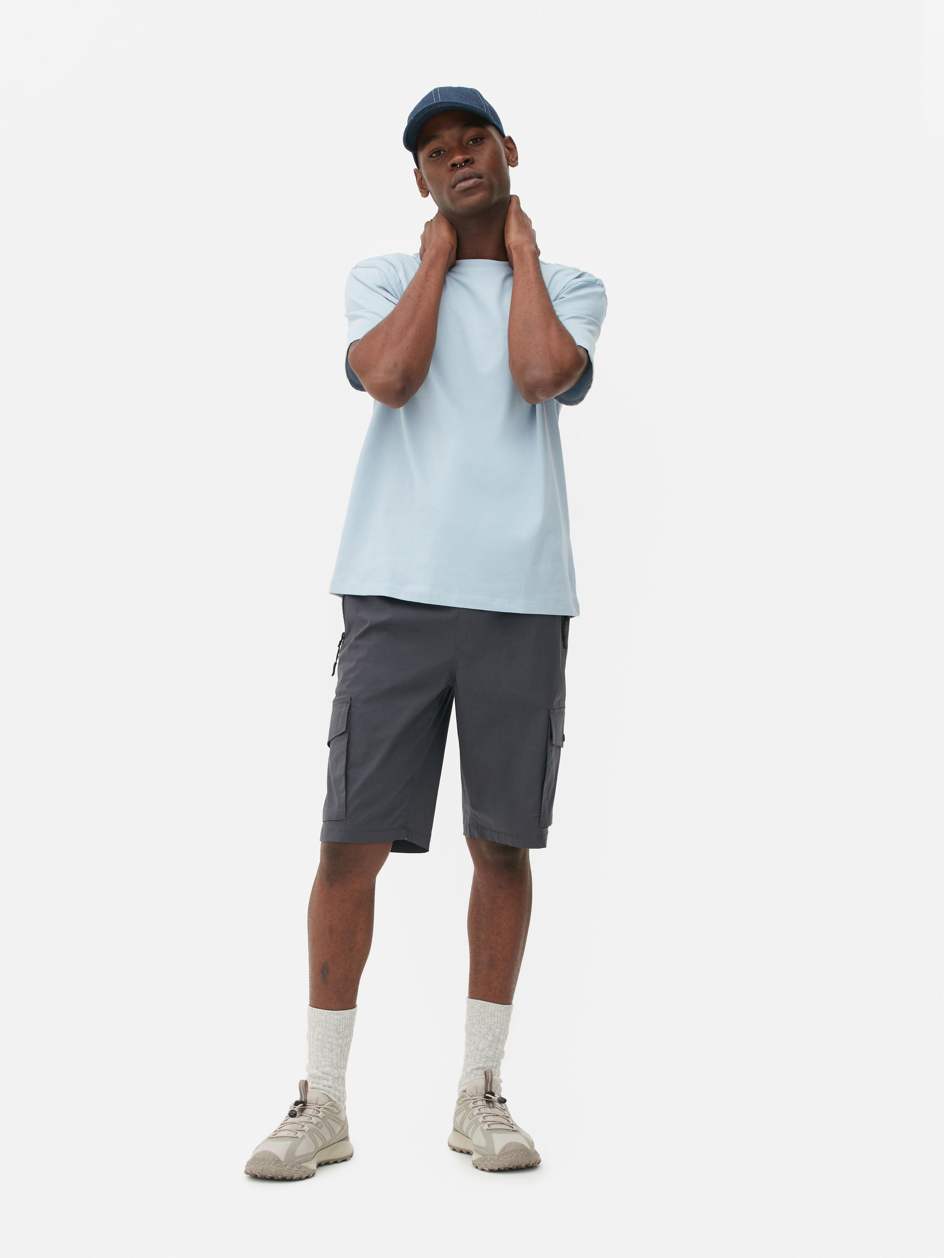 Men's Light Blue Relaxed Cotton TShirt Primark