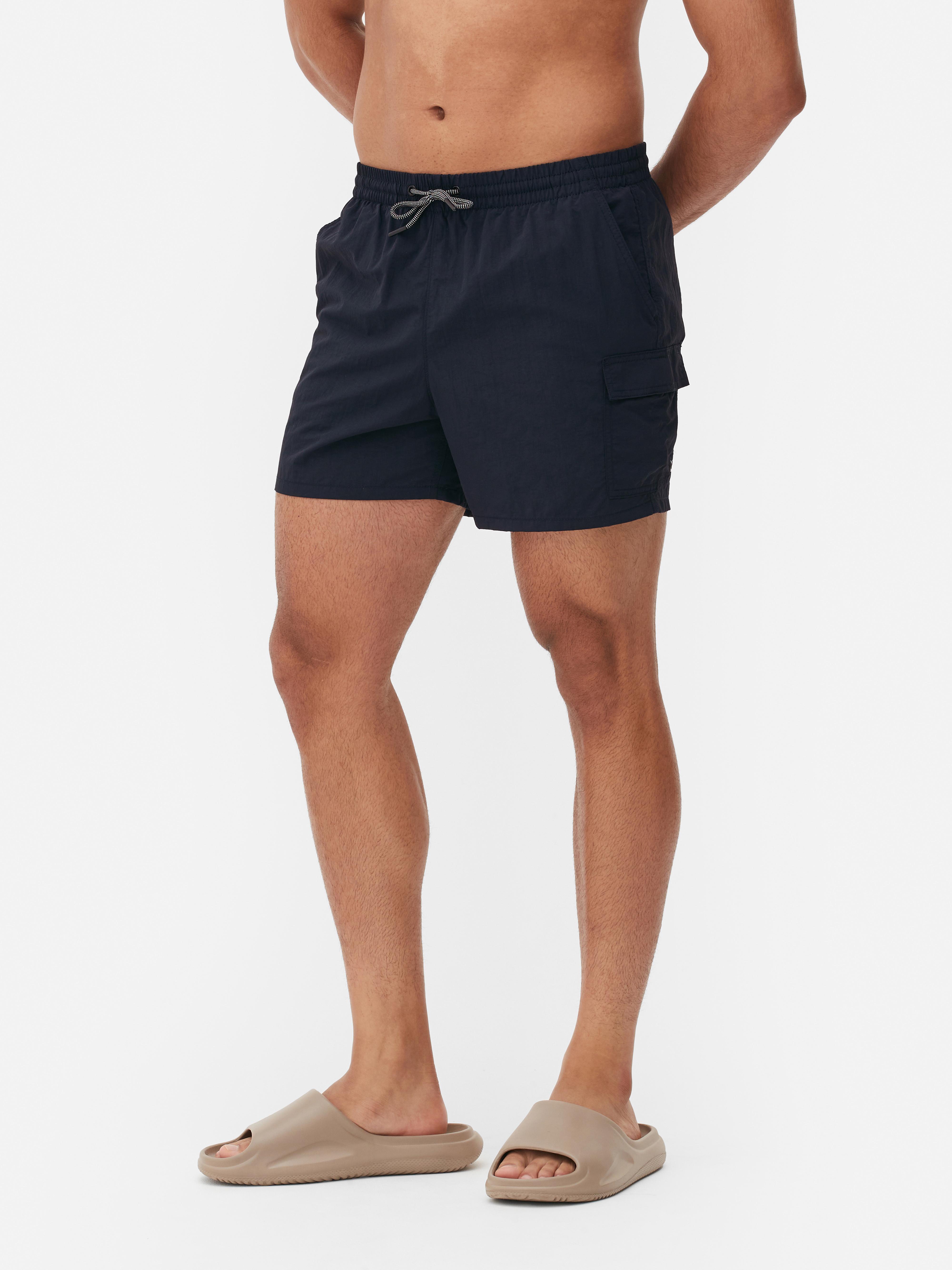 Mens Navy Cargo Swimming Shorts Primark