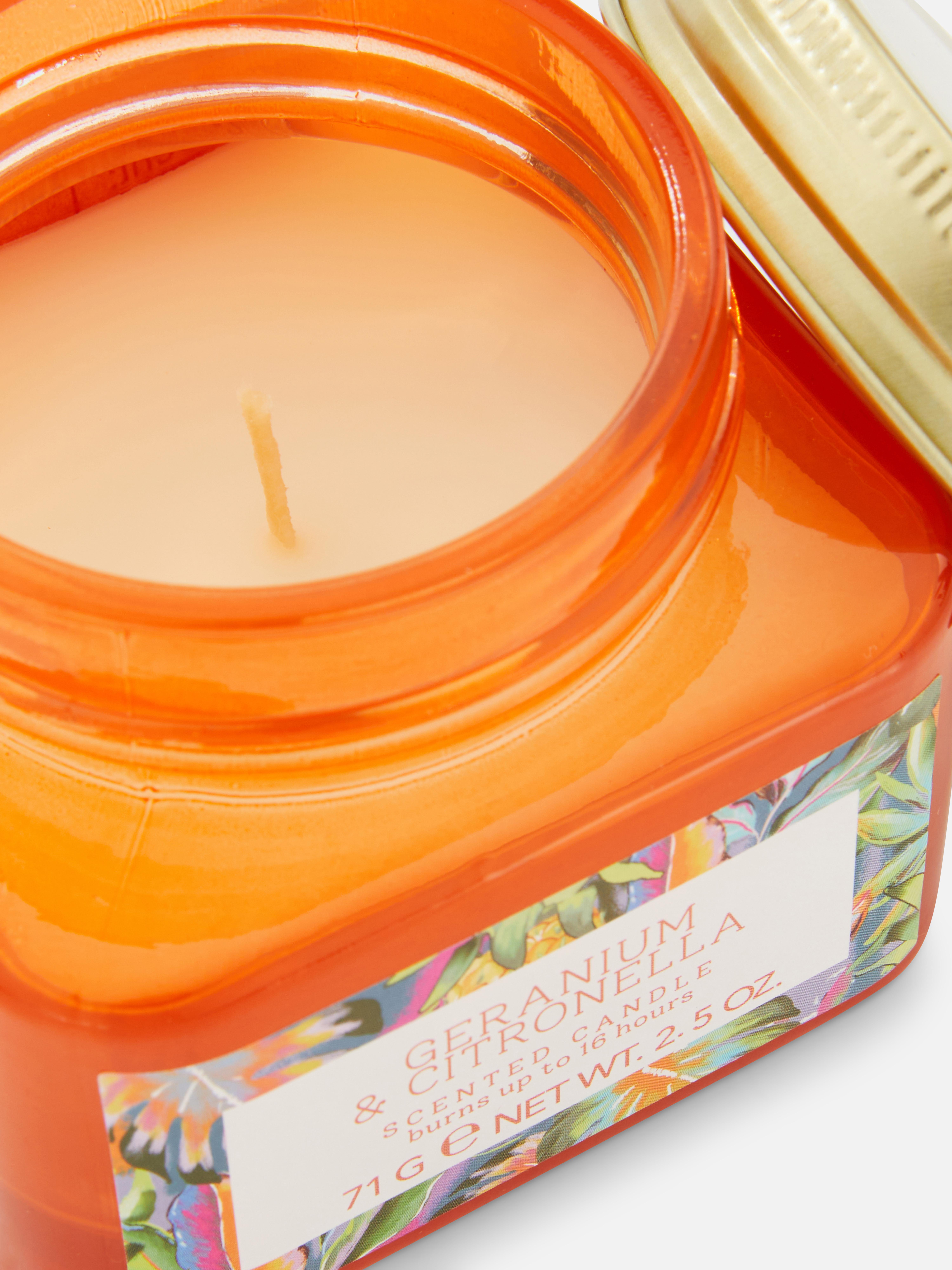 Orange Small Scented Jar Candle Primark