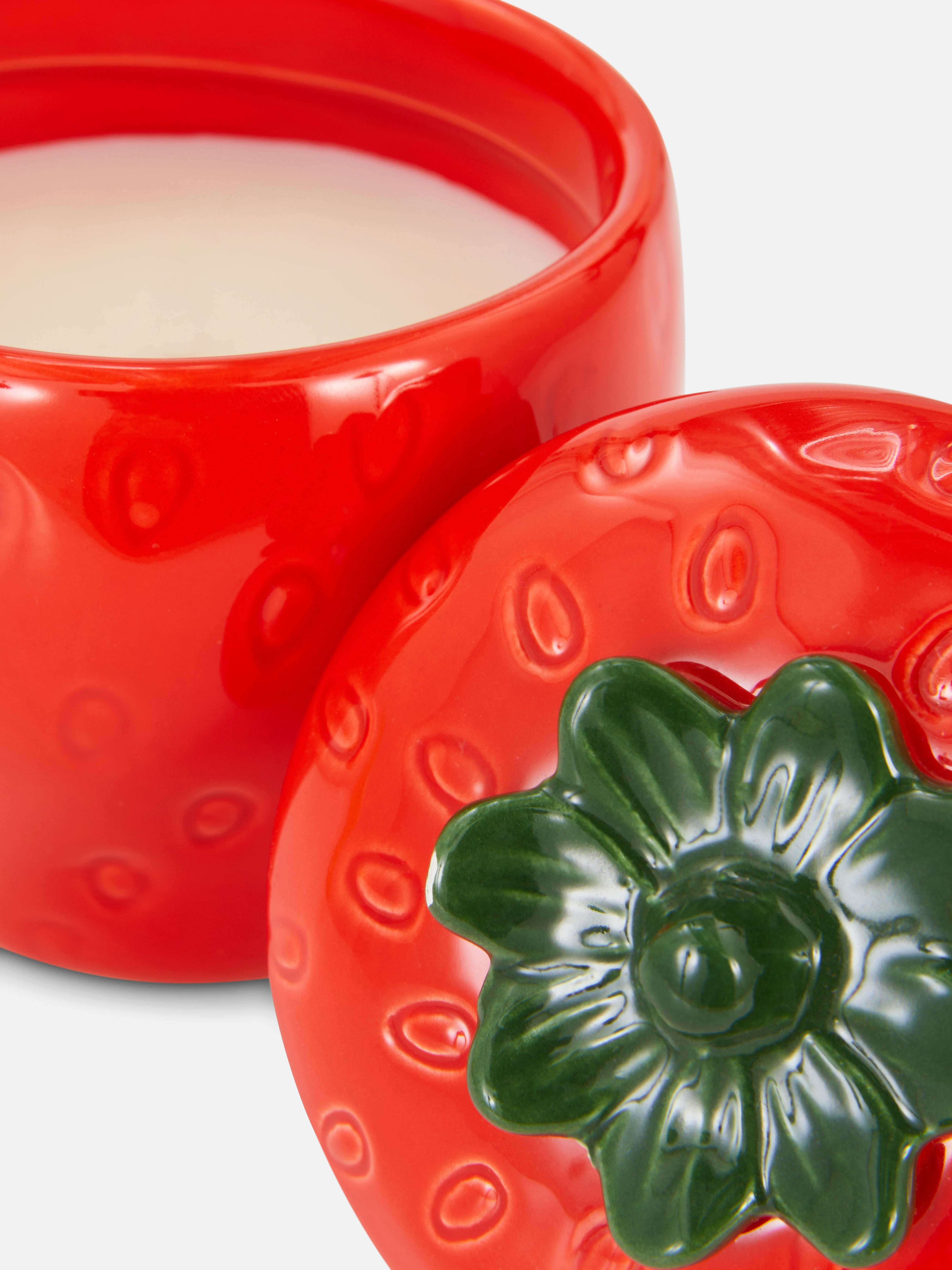 Red Fruit Shaped Ceramic Candle Primark