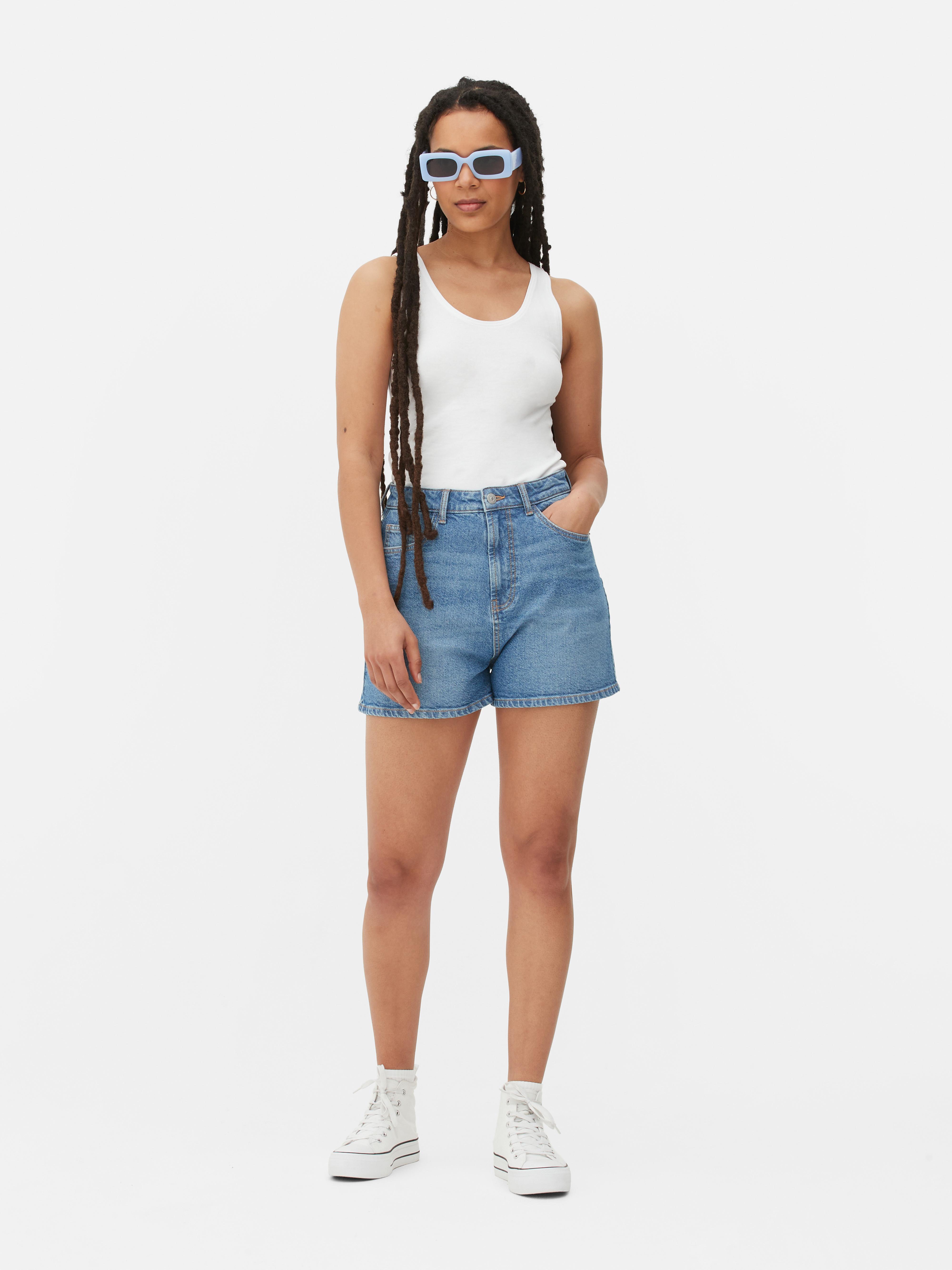 Womens White 2pk Stretch Vests Primark