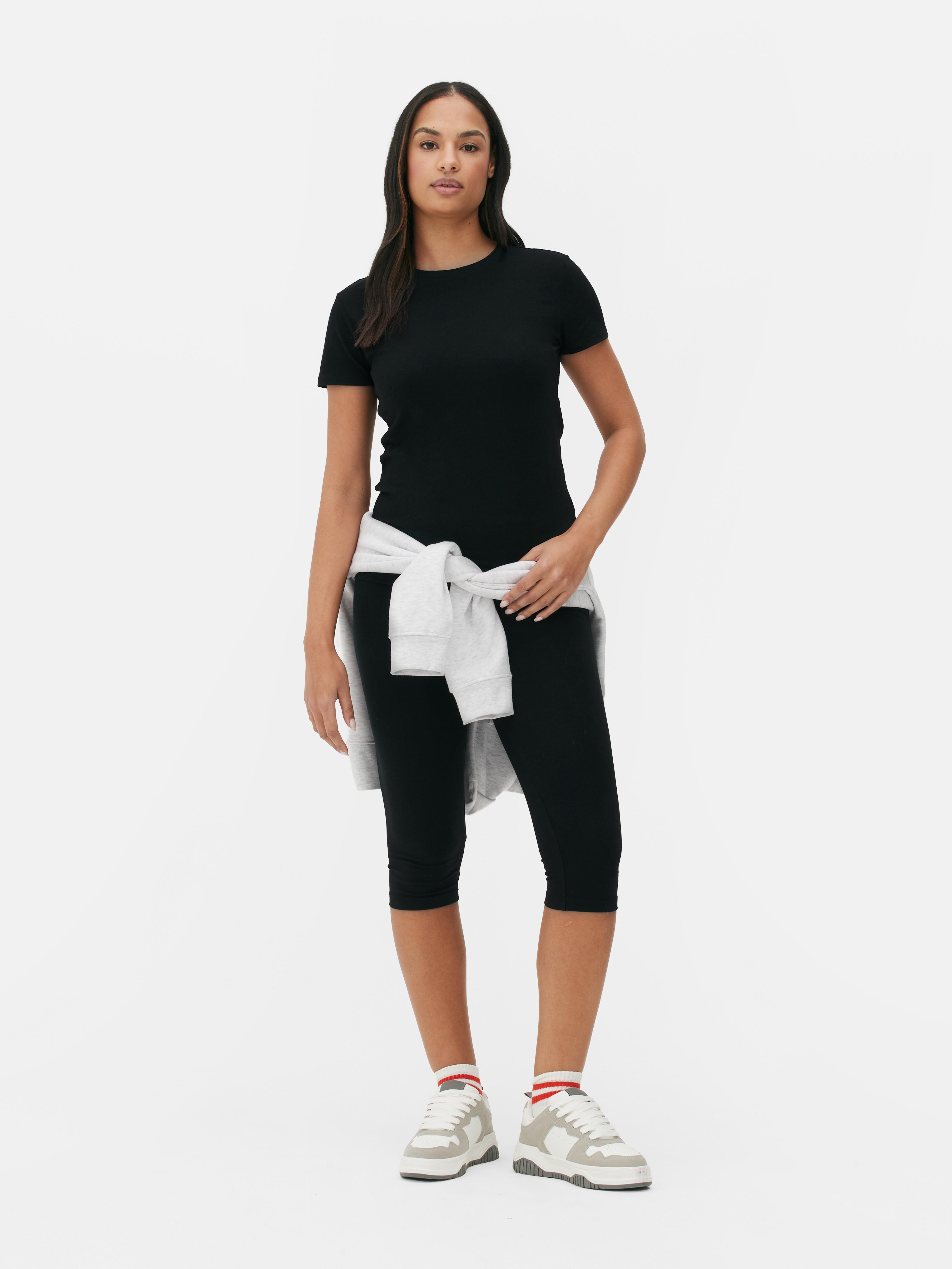 Womens Black 2pk Stretch Tshirts Primark