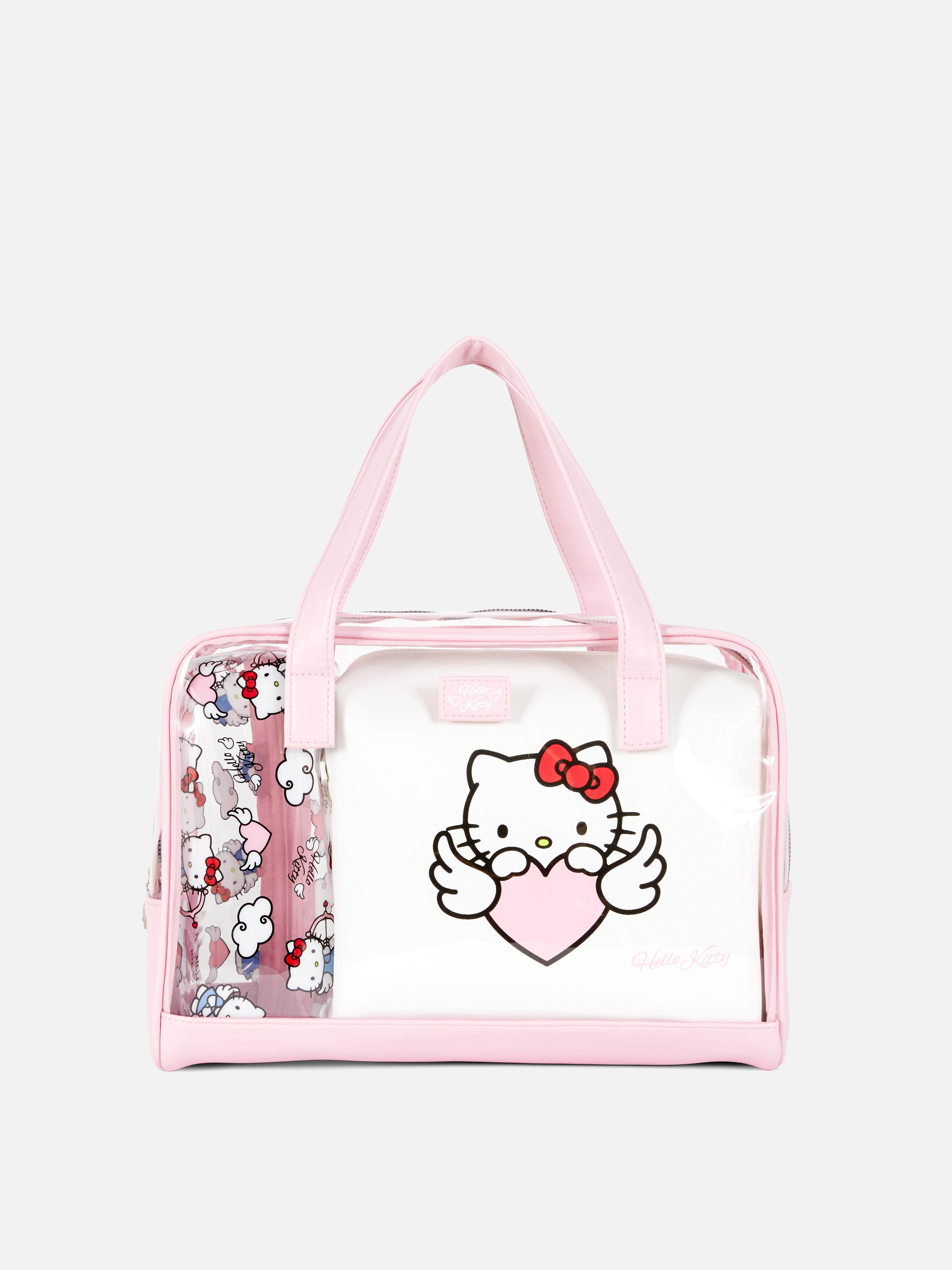 White Hello Kitty Three in One Wash Bags Primark