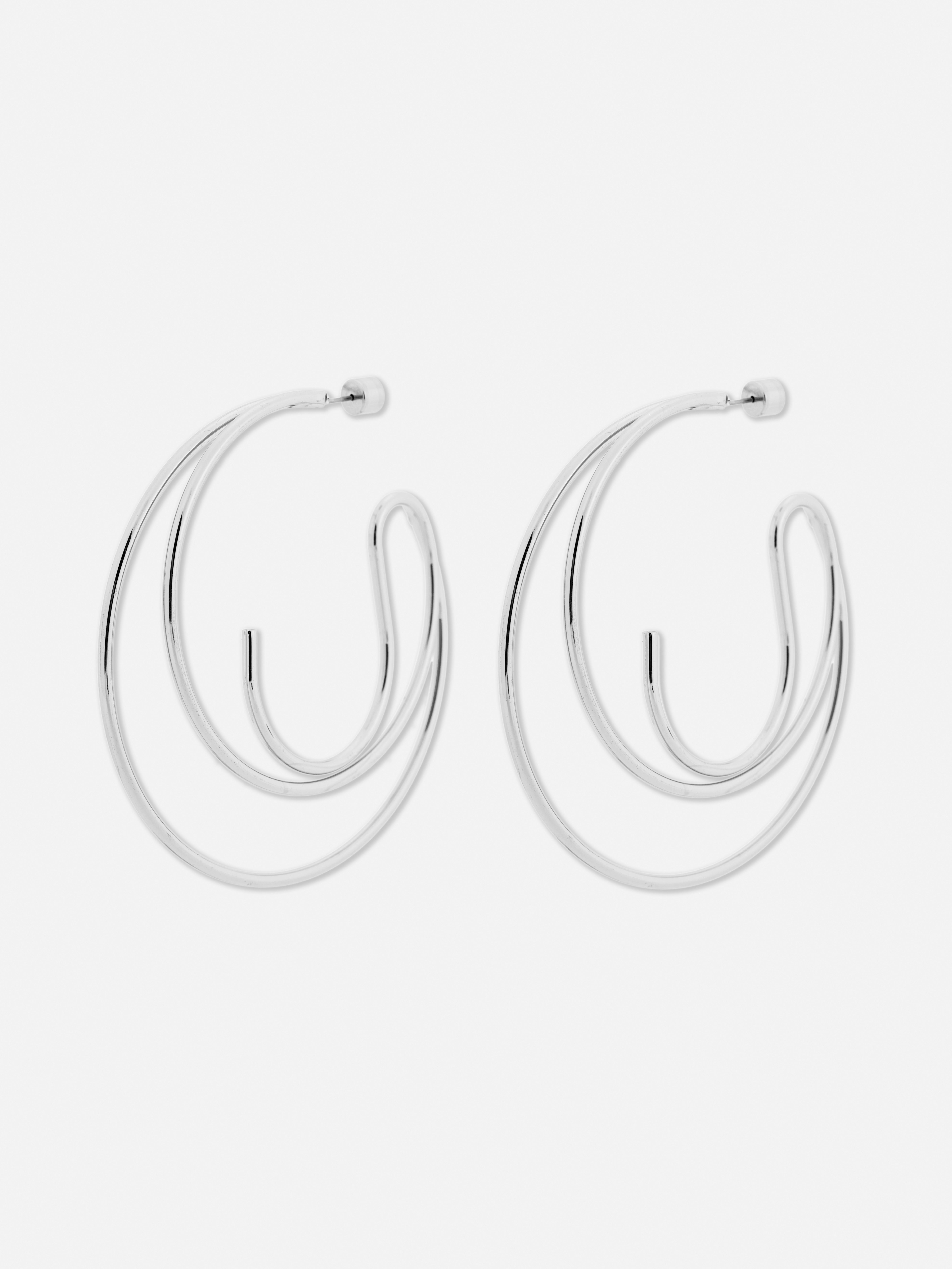 Women's 6pk Chunky Hoop Earrings White Primark
