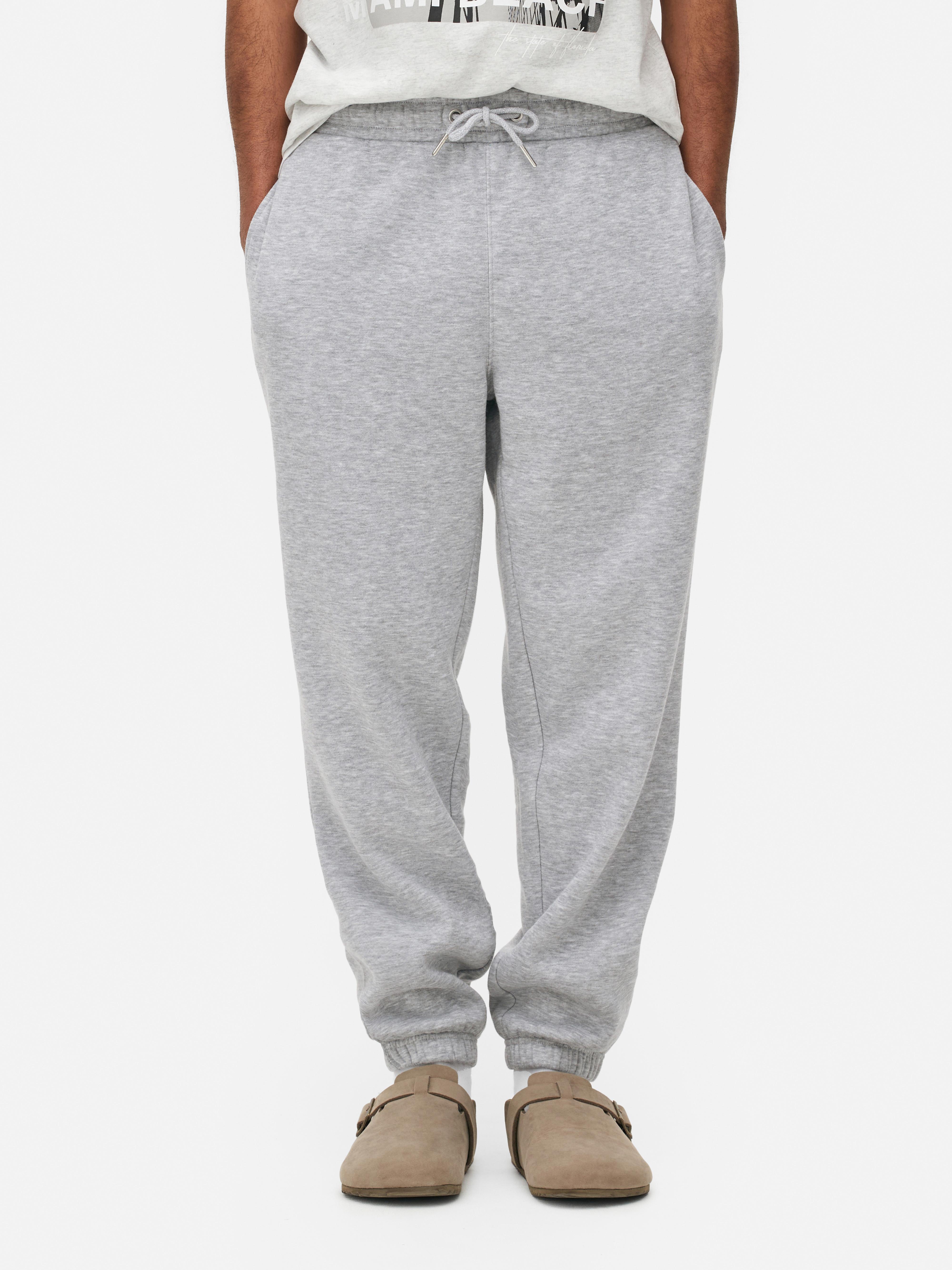 Men's Gray Stretch Waist Cuffed Joggers Primark