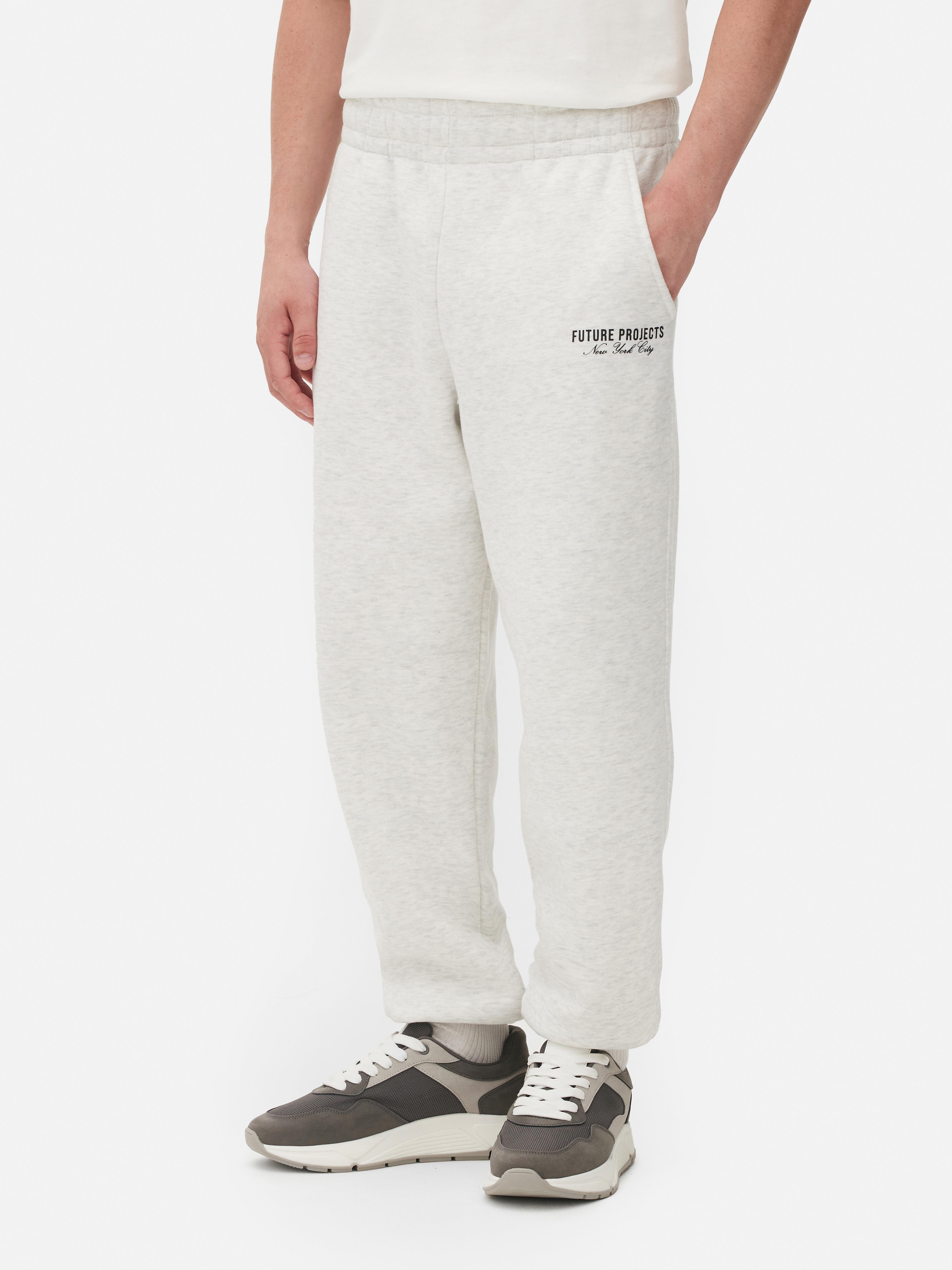 Mens Grey Marl Future Projects Cuffed Joggers Primark