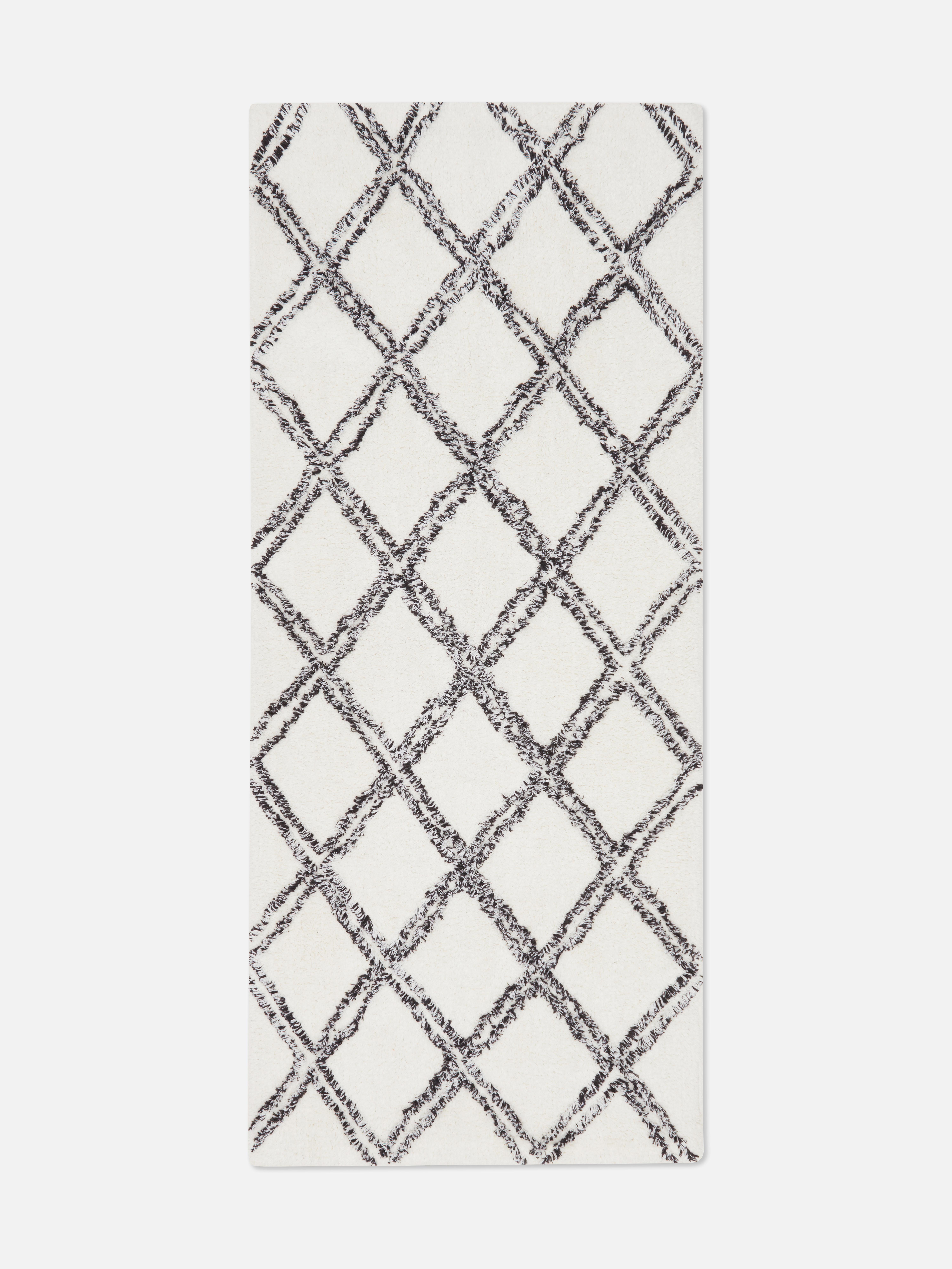 Ivory Lattice Pattern Rug Penneys