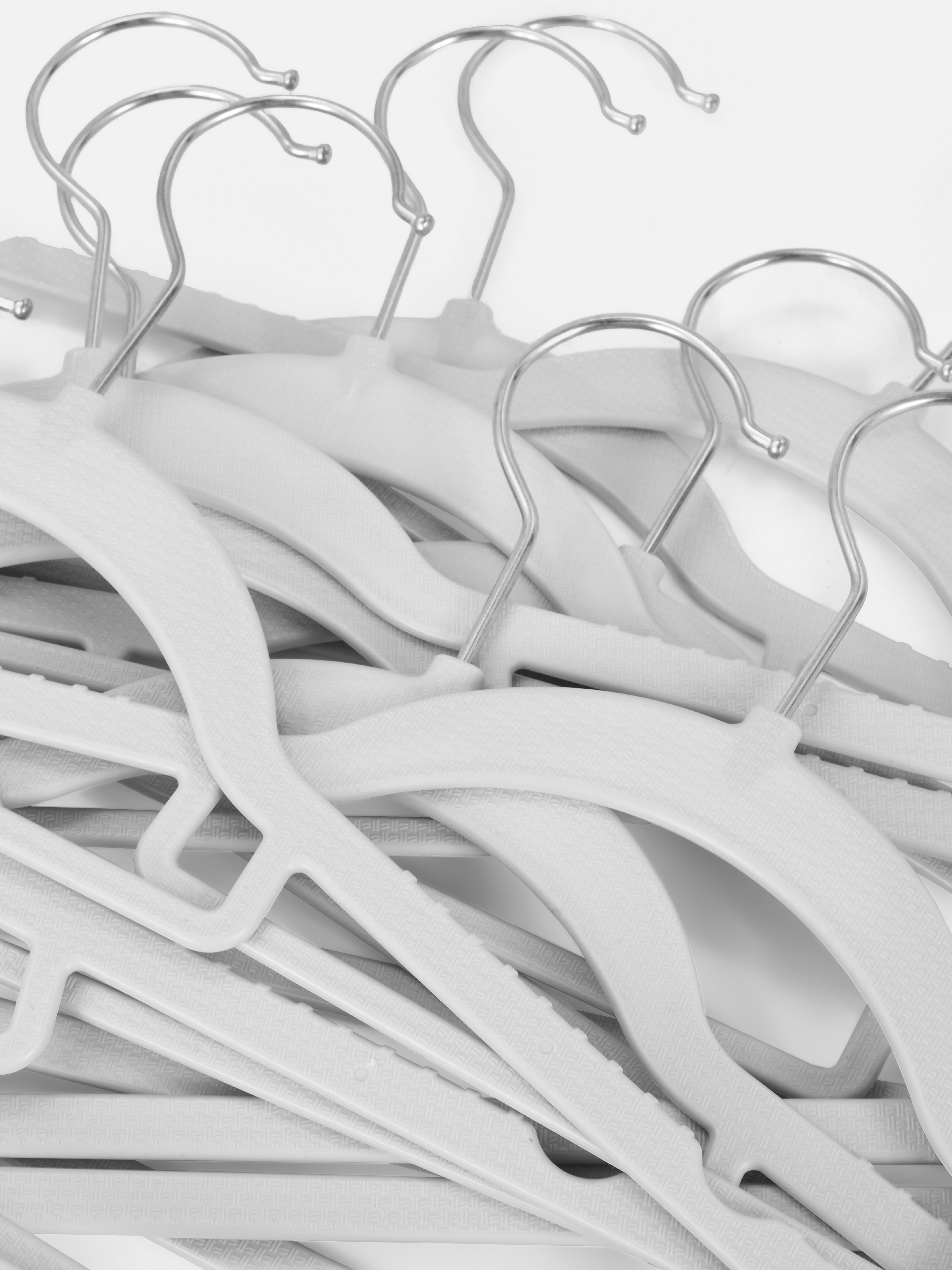 Grey 10pk Clothes Hangers Primark