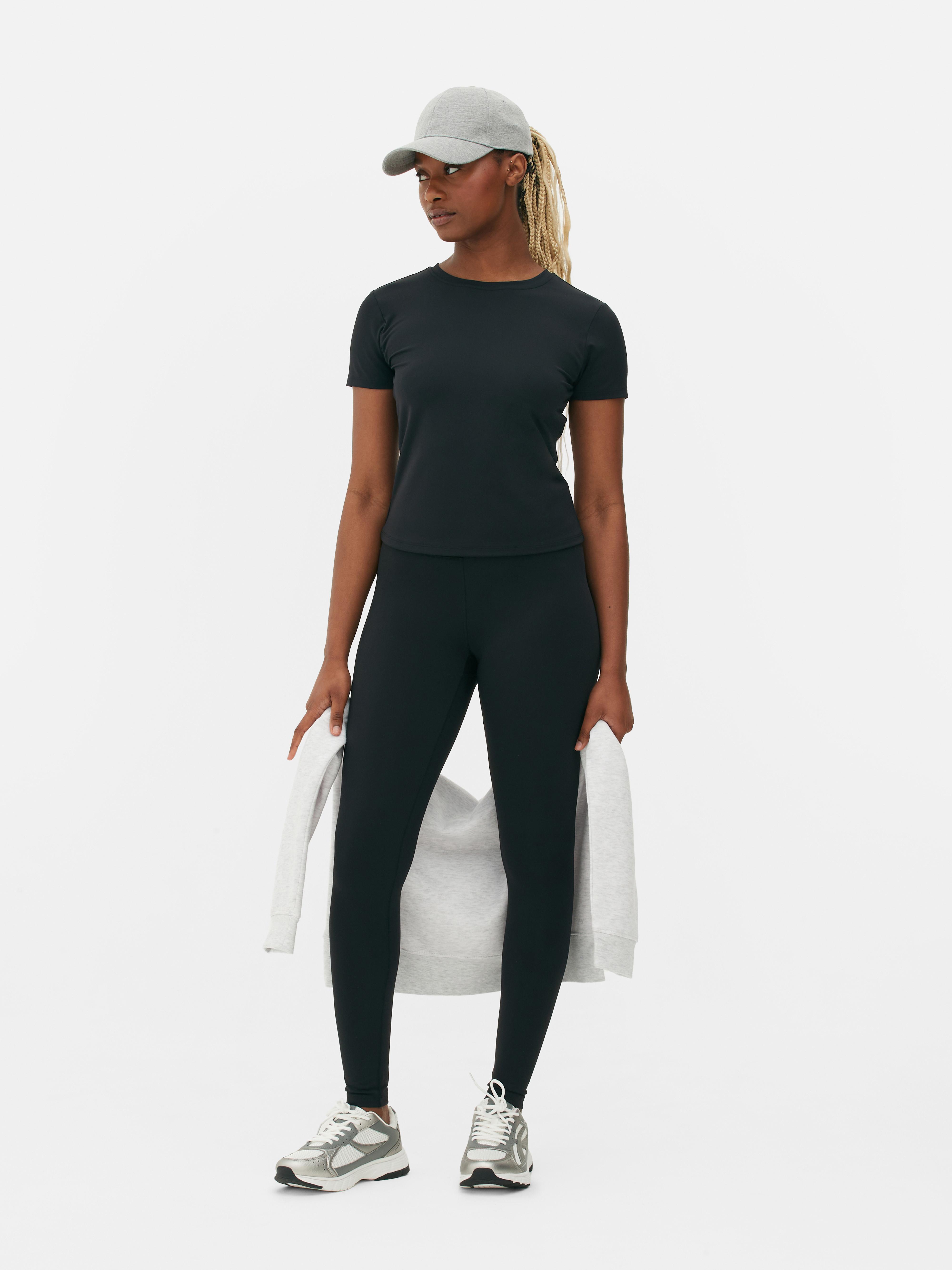 Women's Black Buttery Soft Gym Leggings Primark