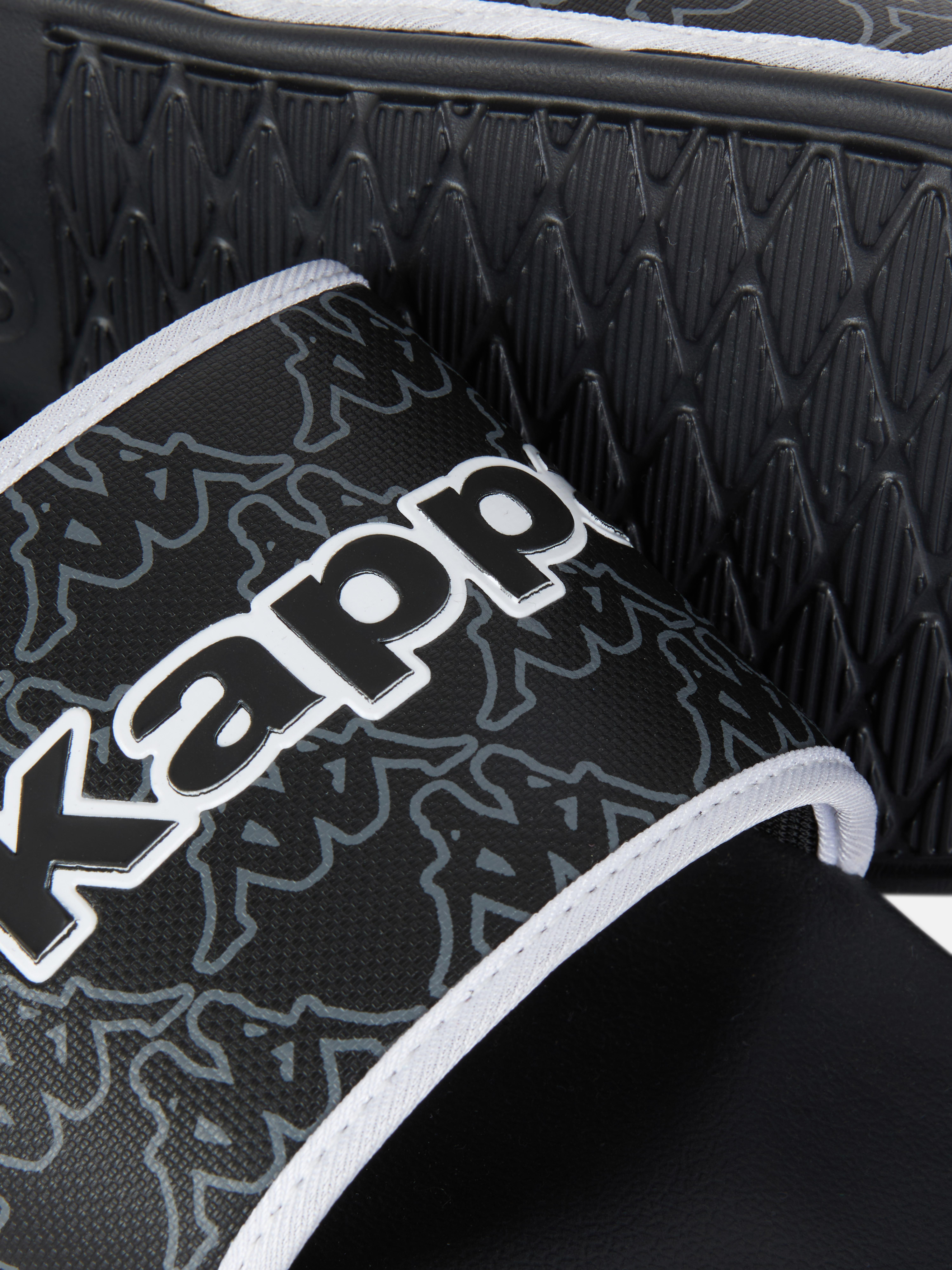 Men's Black Kappa x Primark Pool Sliders Penneys