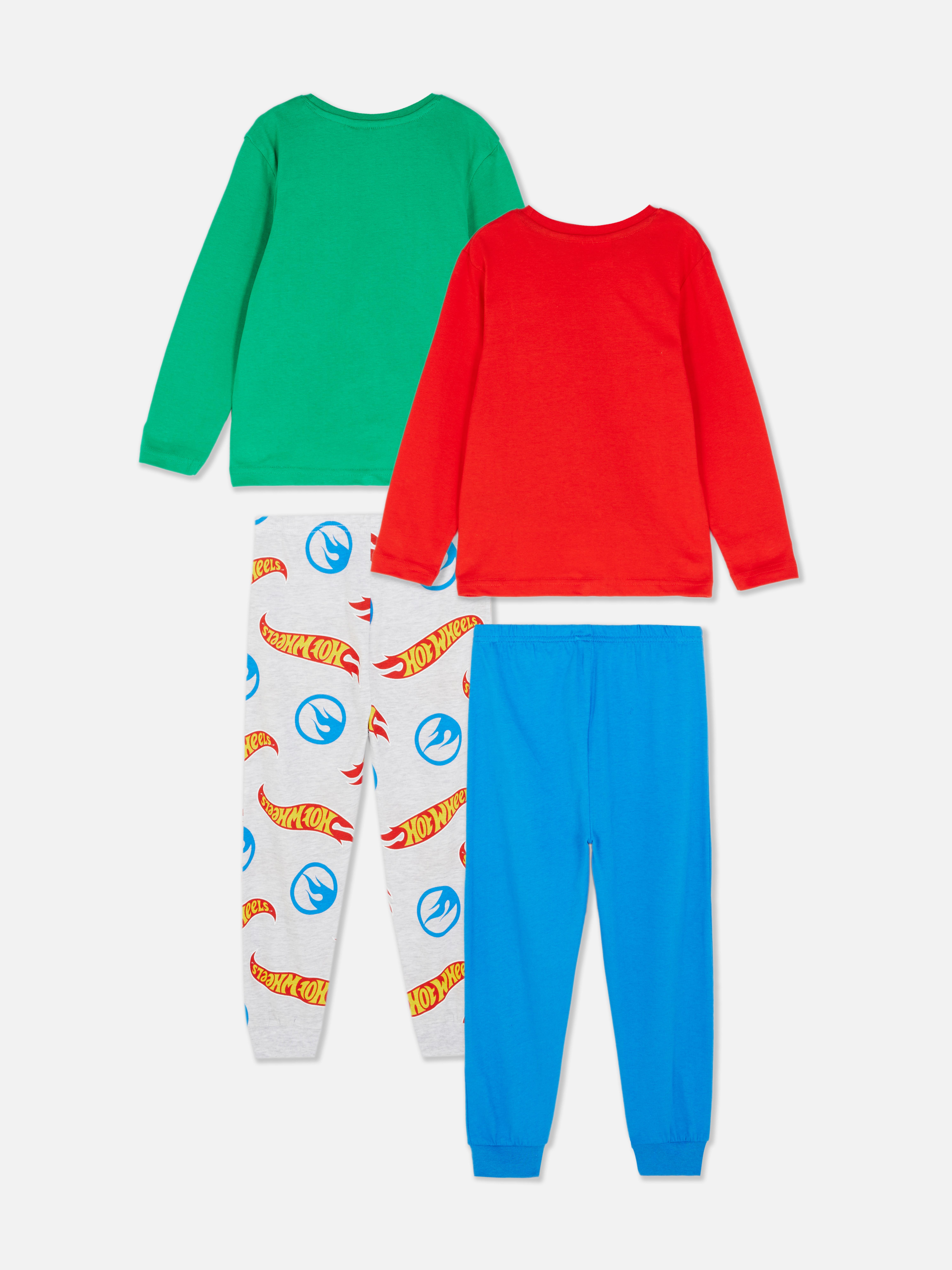 Green 2pk Hot Wheels Graphic Pyjamas Penneys
