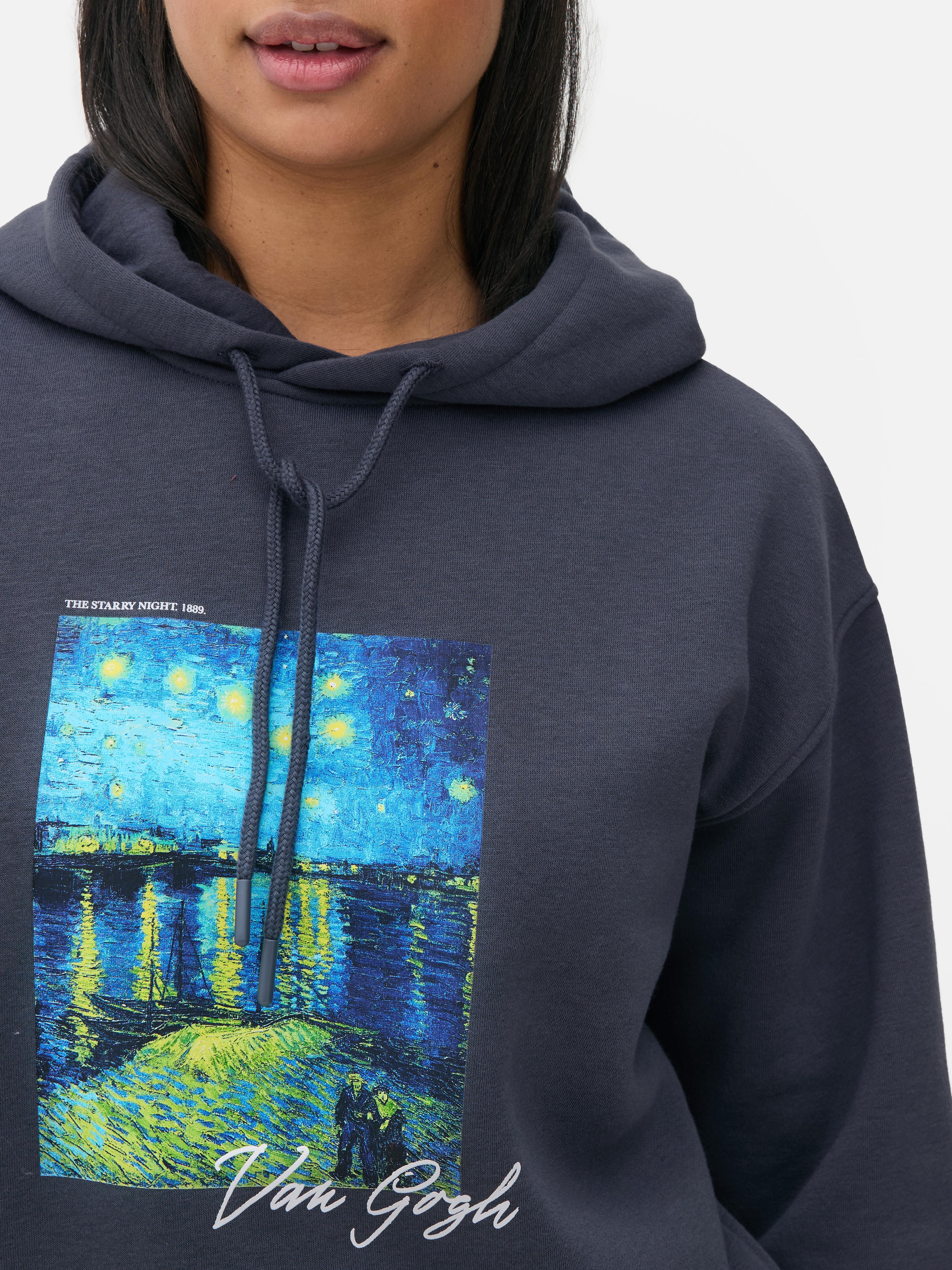 Hanorac cu șnur Vincent van Gogh Gri cărbune Femei Primark