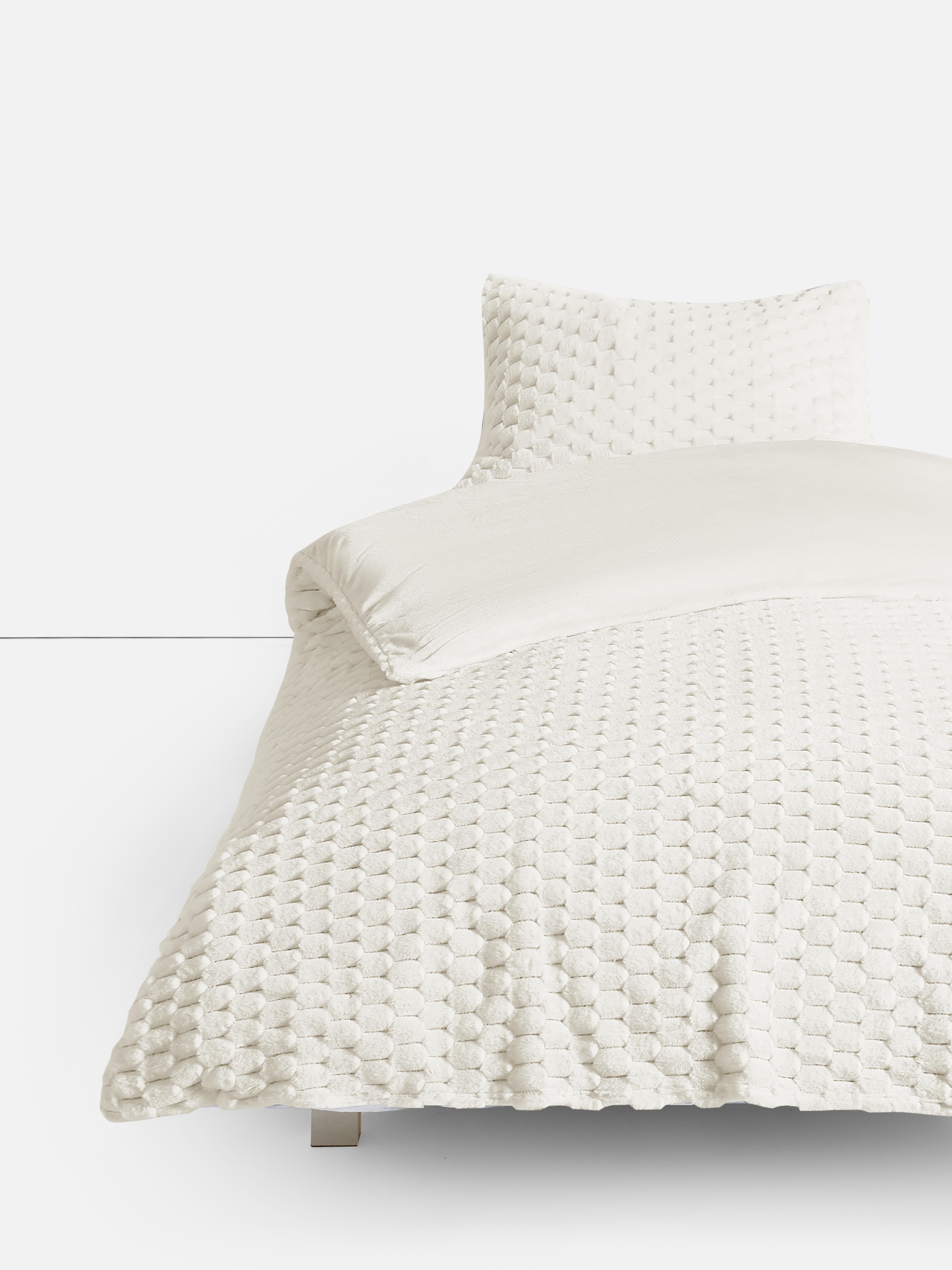 Cream Soft Texture Single Duvet Cover Set Penneys