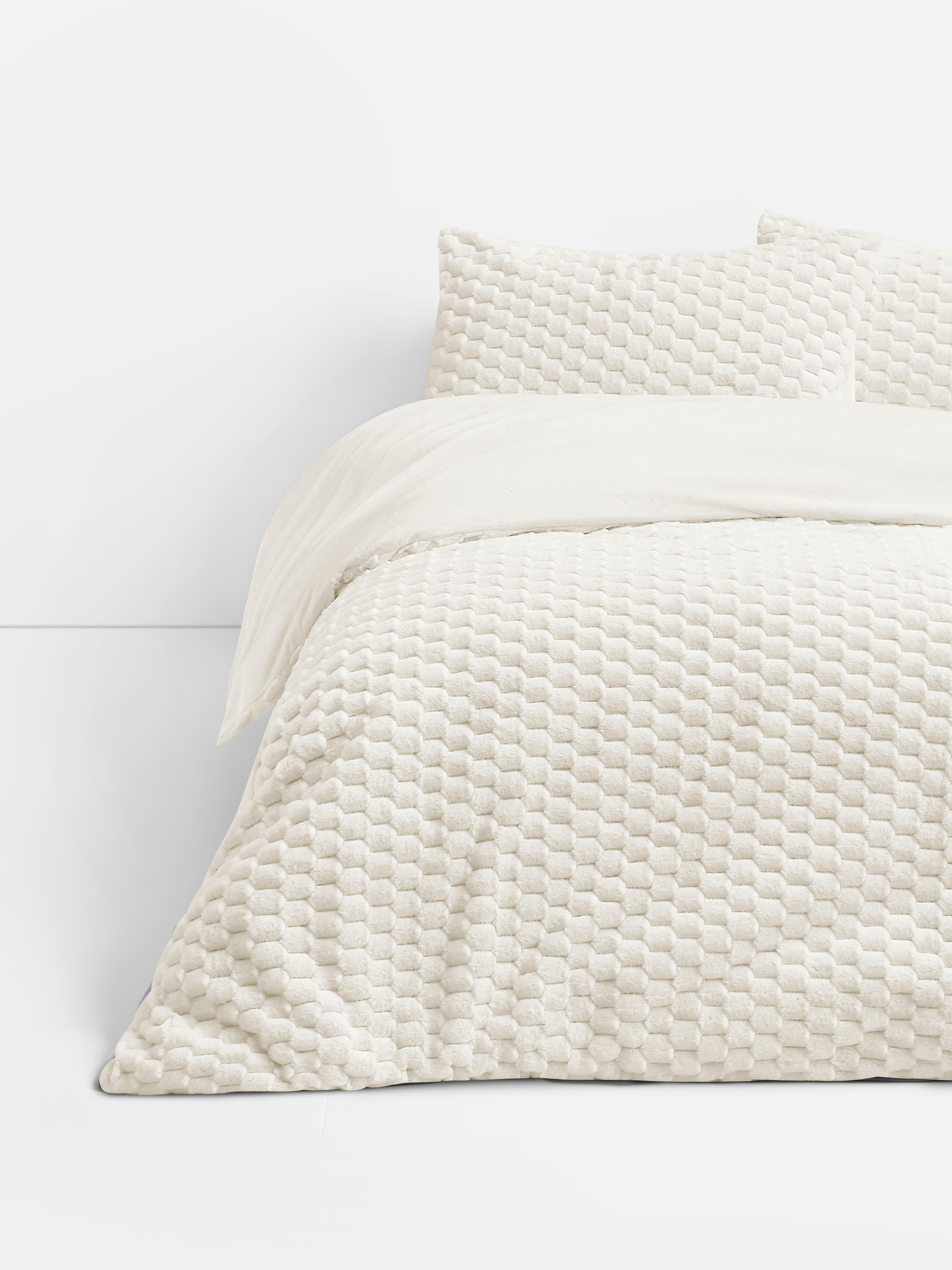 Cream Soft Texture Single Duvet Cover Set Penneys