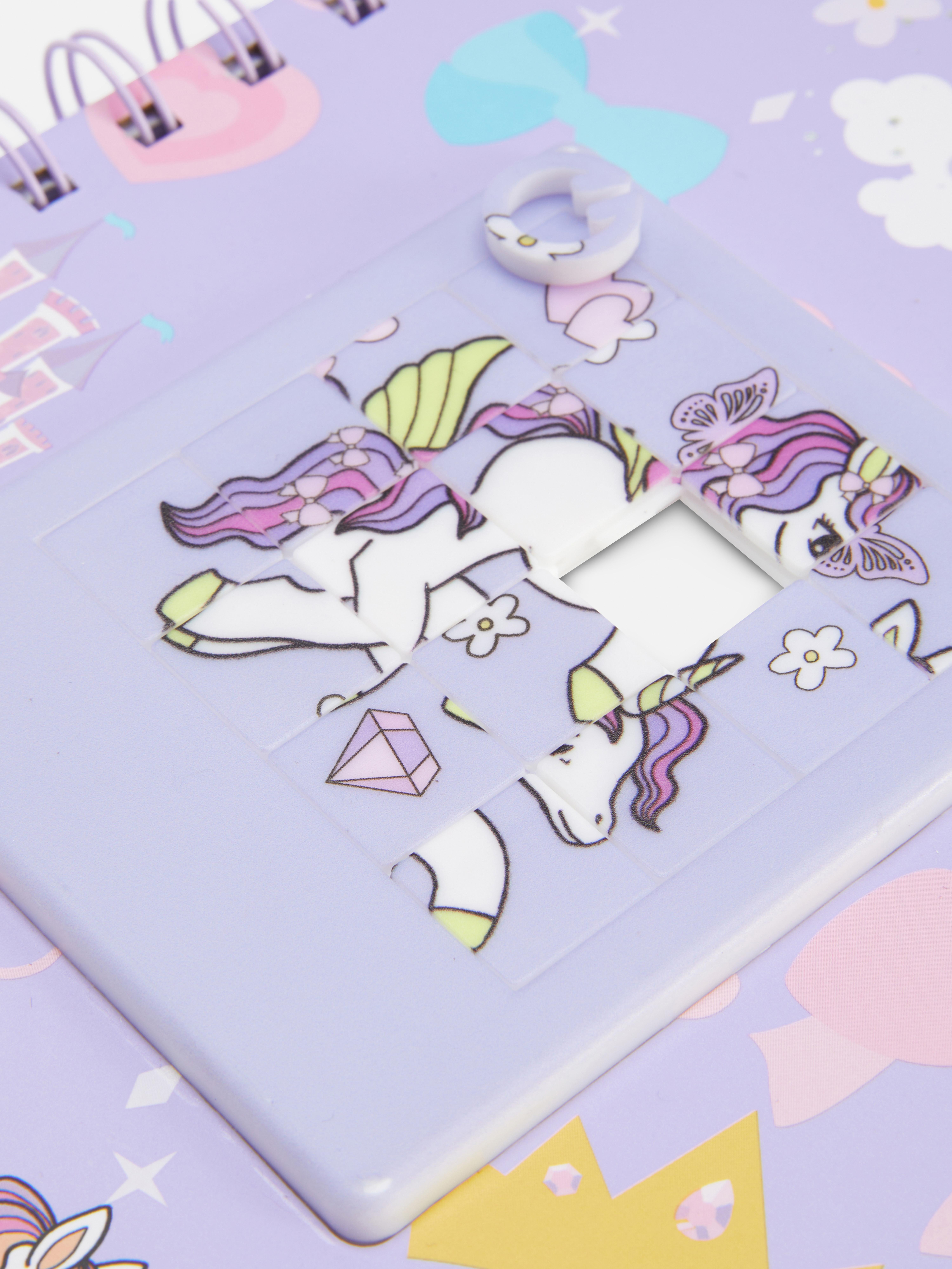 Light Purple A5 Unicorn Puzzle Notebook Penneys