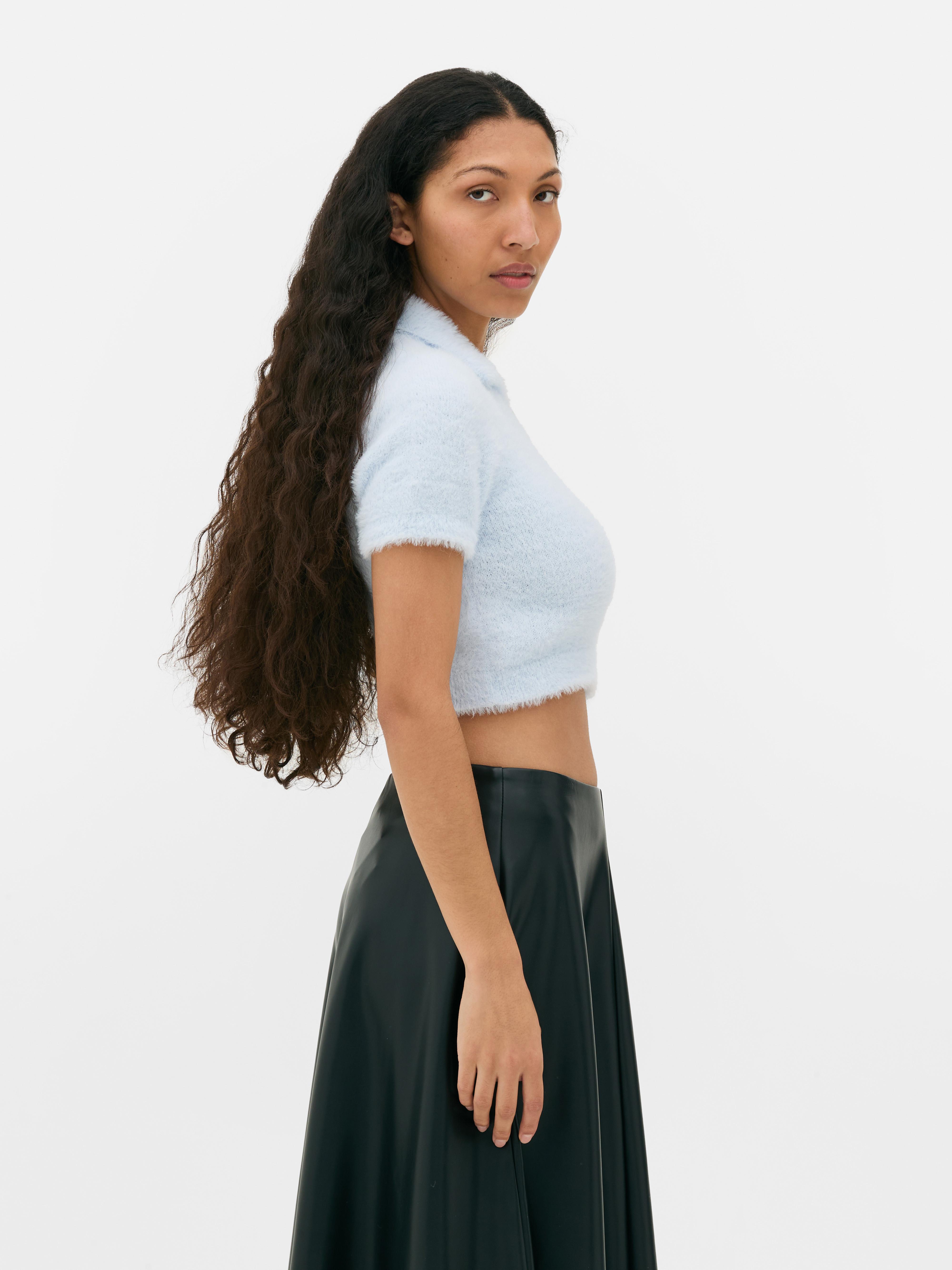 Polo duveteux Bleu clair Femme Primark