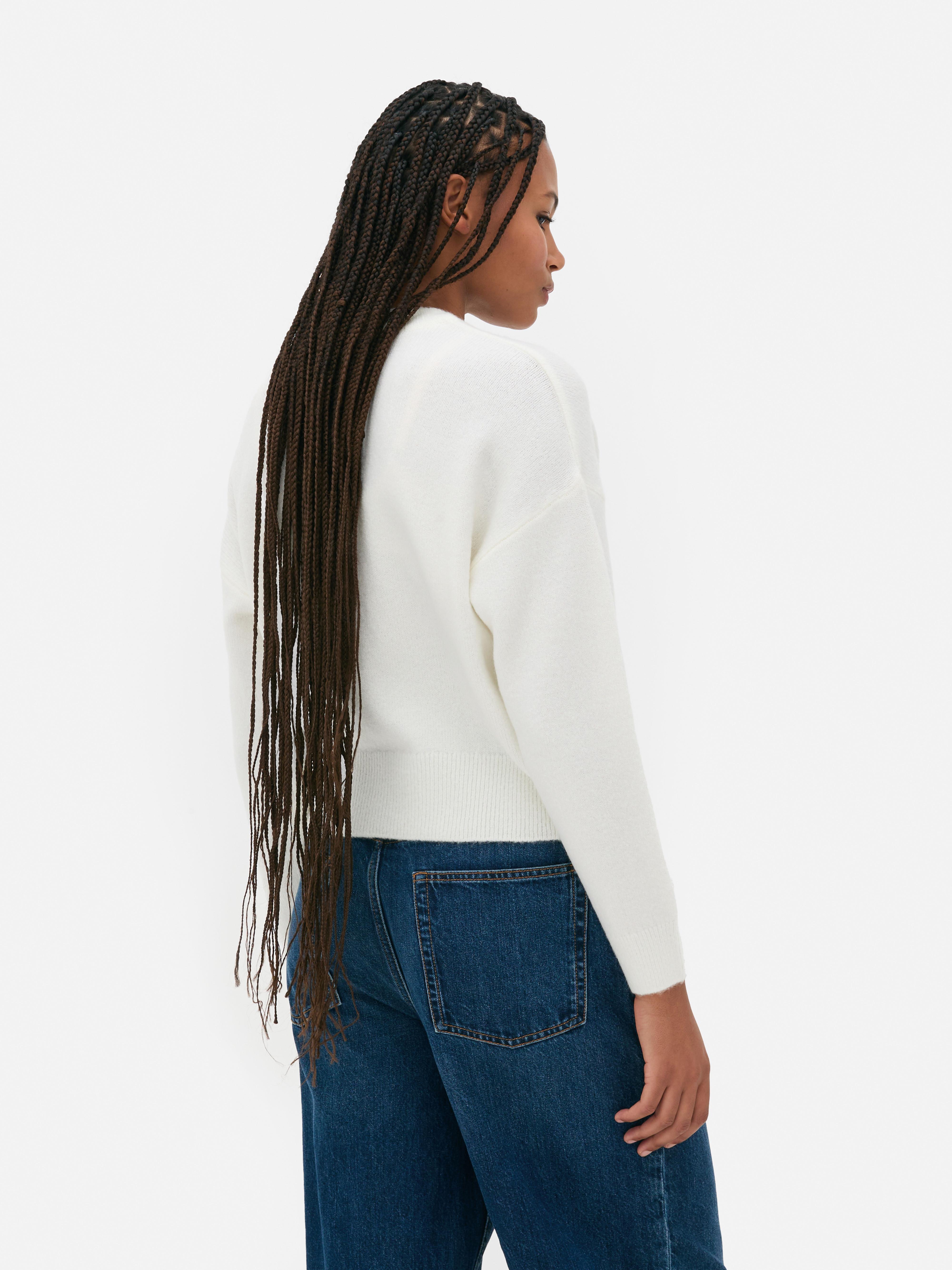 Womens Ivory USA Flag Jumper Primark