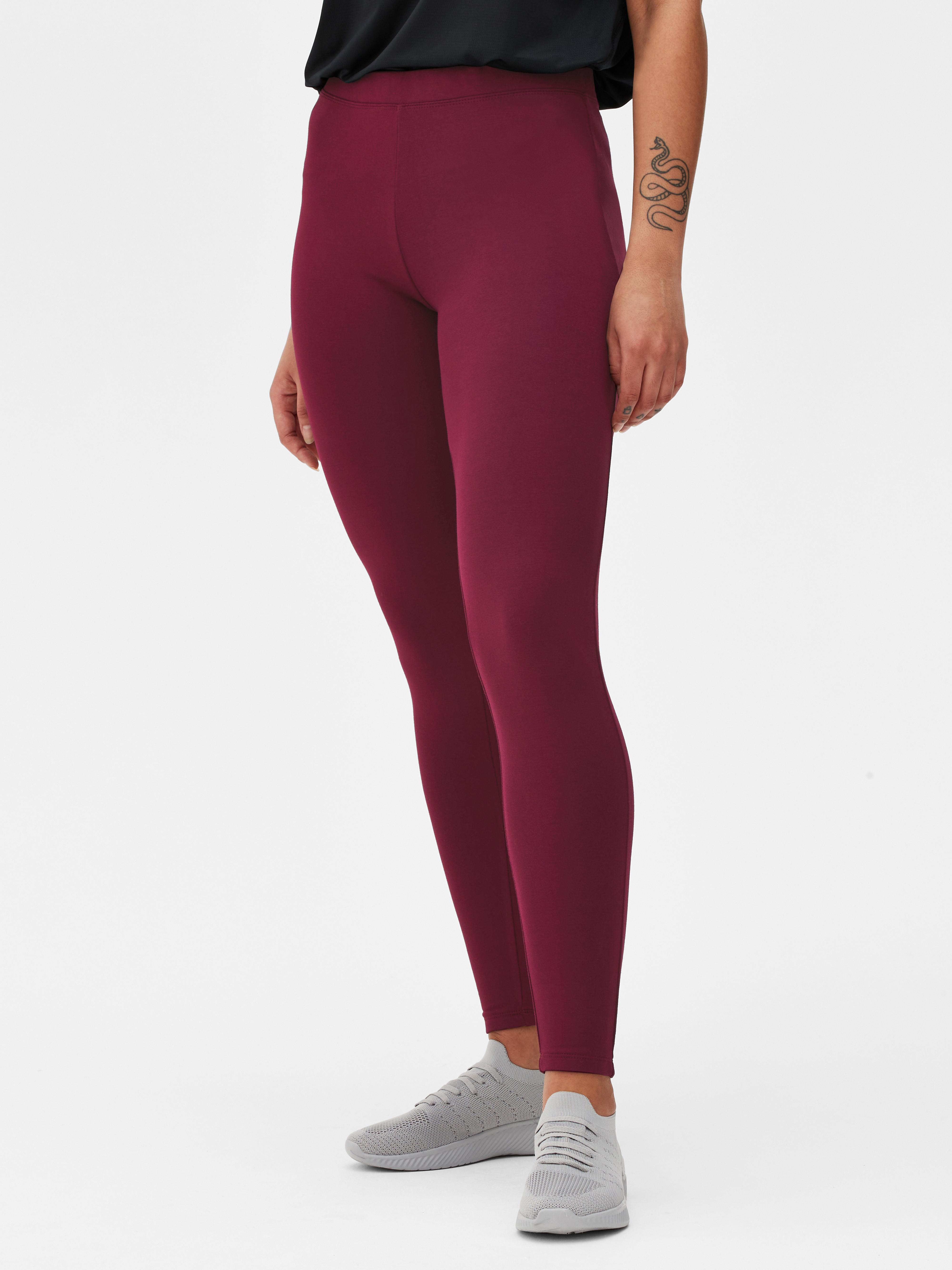 Womens Burgundy Cosy Leggings Primark