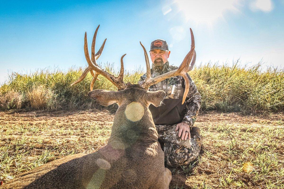 Jeff Danker's Flyer Buck Has Triple Drop Tines Realtree Camo