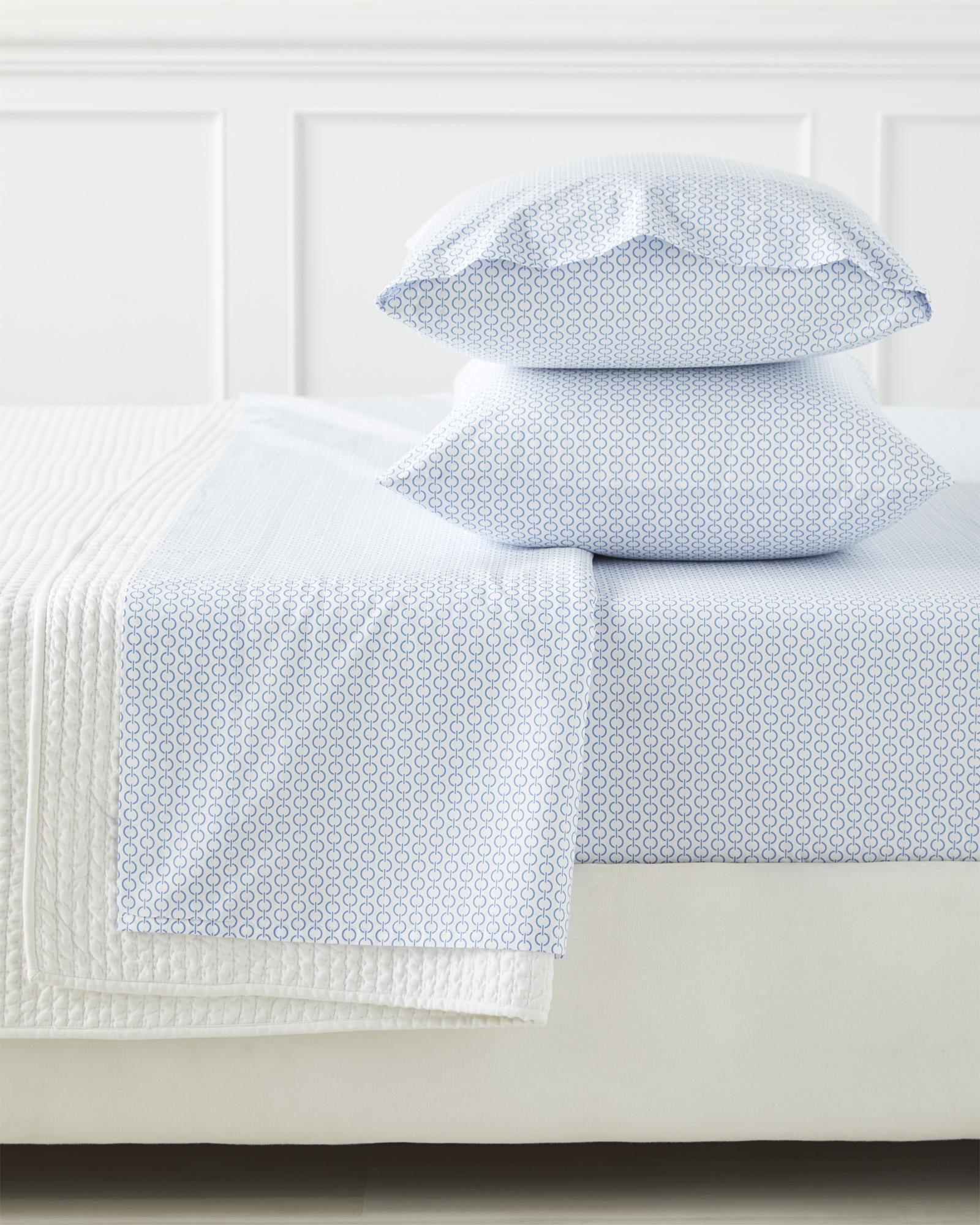Classic Ring Percale Sheet Set Serena and Lily