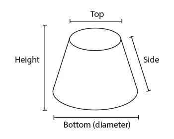 How to Measure a Lamp Shade - Shades of Light