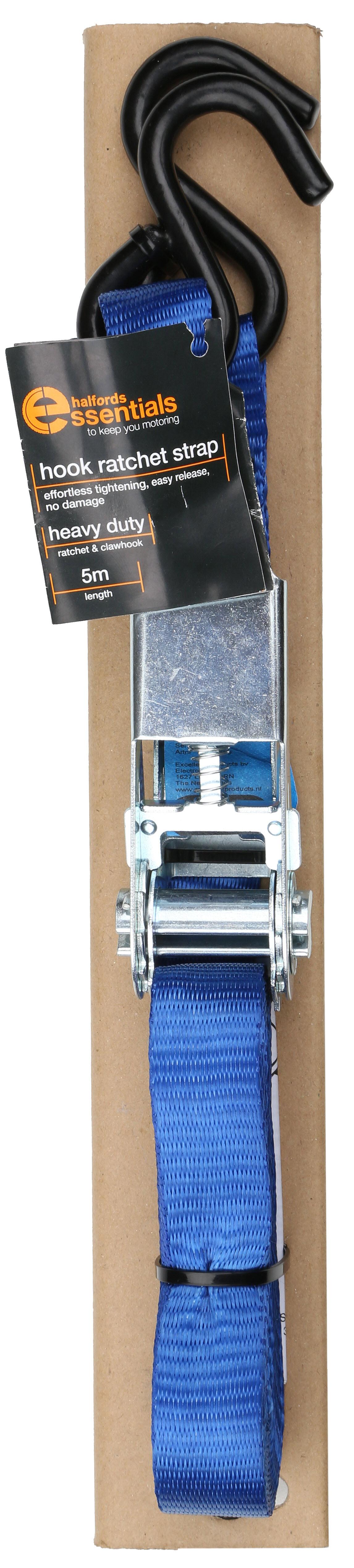 Halfords Essentials 5m Hook Ratchet Strap Halfords IE