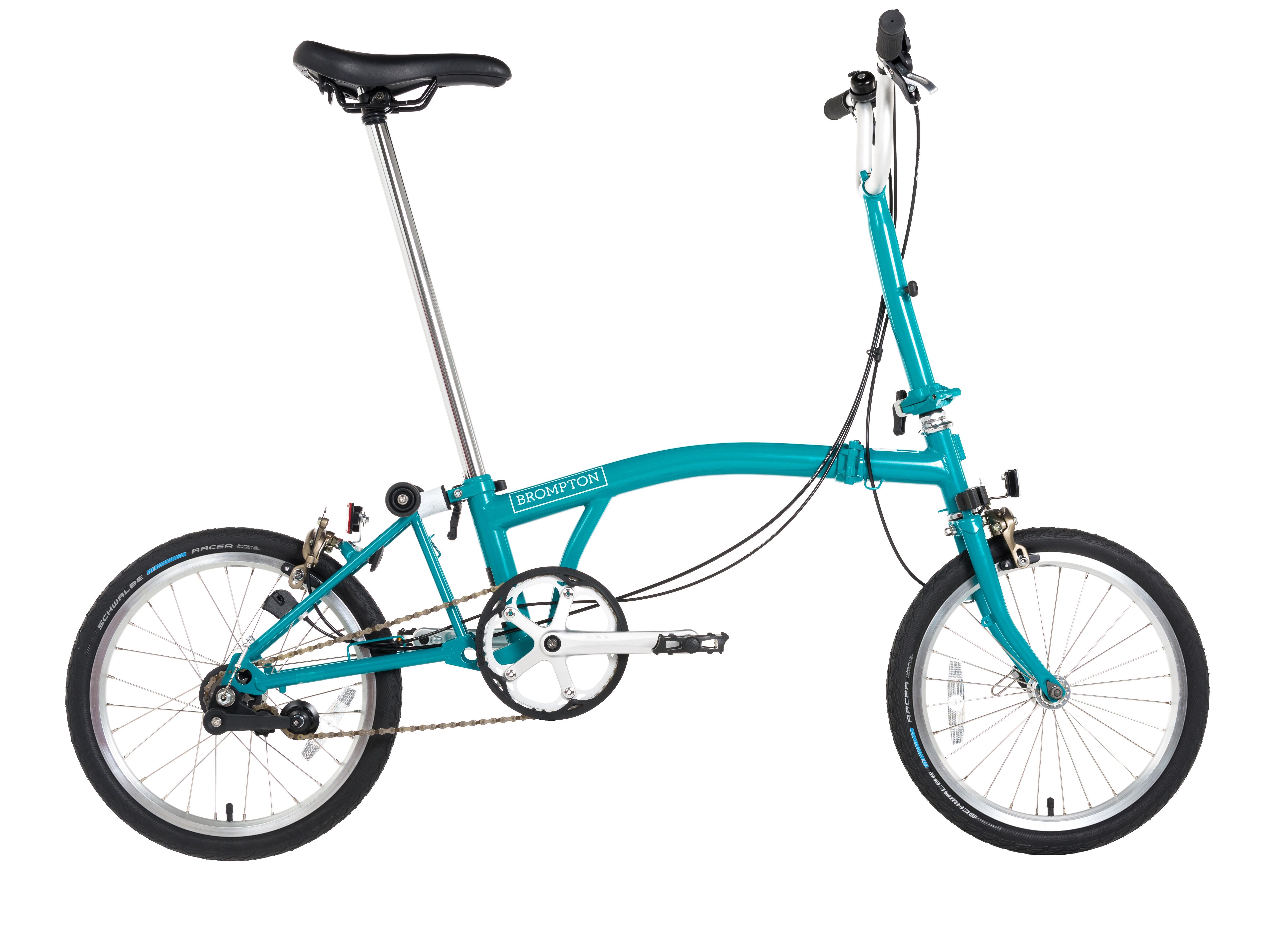 Brompton B75 Folding Bike Blue 16" Wheel Halfords UK